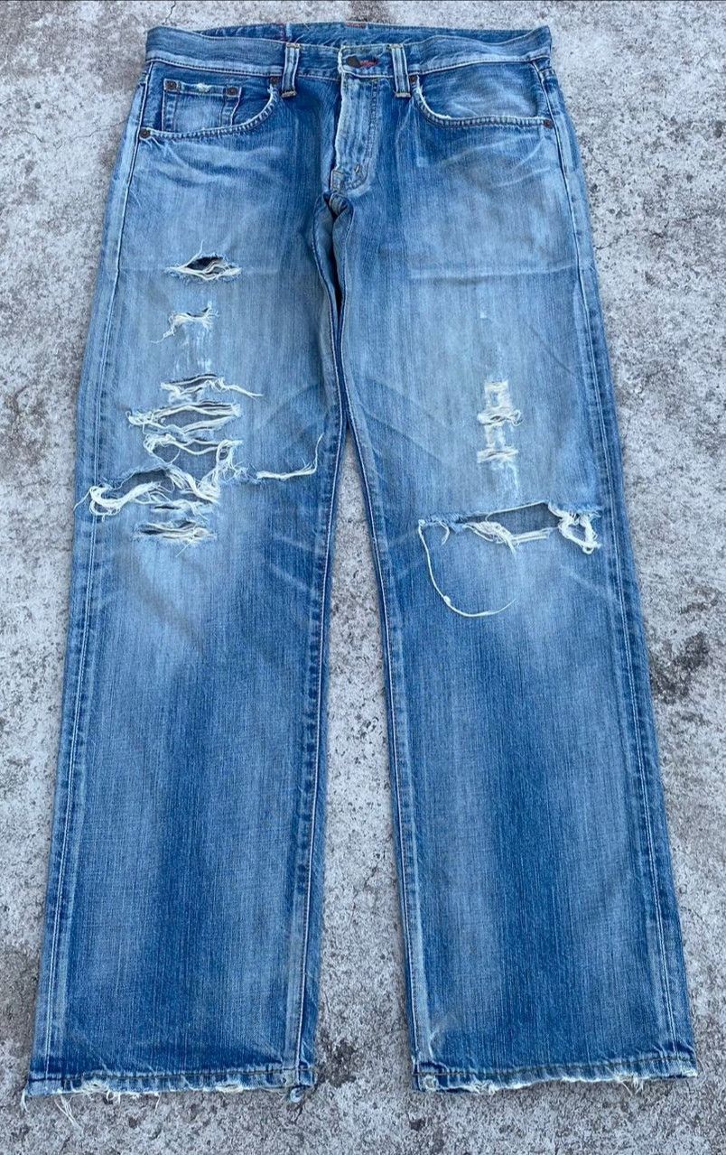 Edwin Vintage Edwin 504 Distressed Denim Kurt Cobain Style Size US 34 / EU 50 - 1 Thumbnail