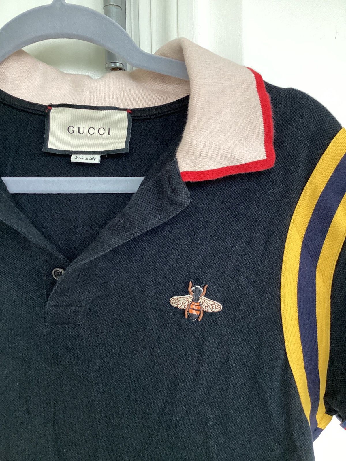 Gucci Gucci bumblebee polo shirt Grailed