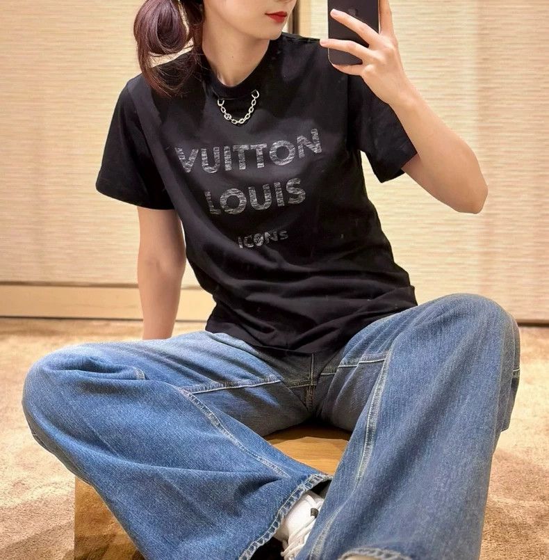 Louis Vuitton Louis Vuitton Black Mirror Flip Banner Short Sleeve Size US S / EU 44-46 / 1 - 4 Thumbnail