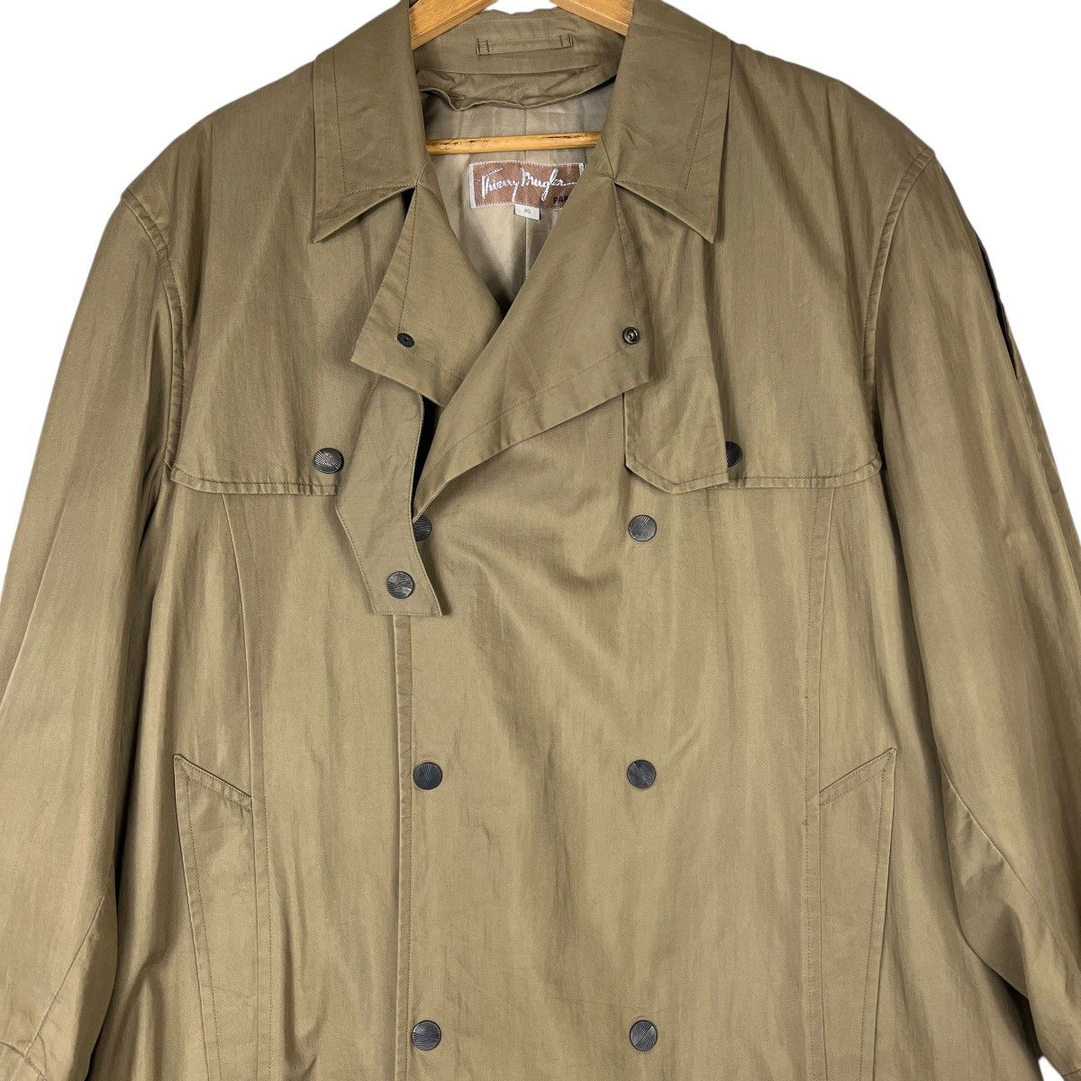 Mugler 💥 80s 90s Thierry Mugler Paris Trench Coat Size US M / EU 48-50 / 2 - 5 Thumbnail