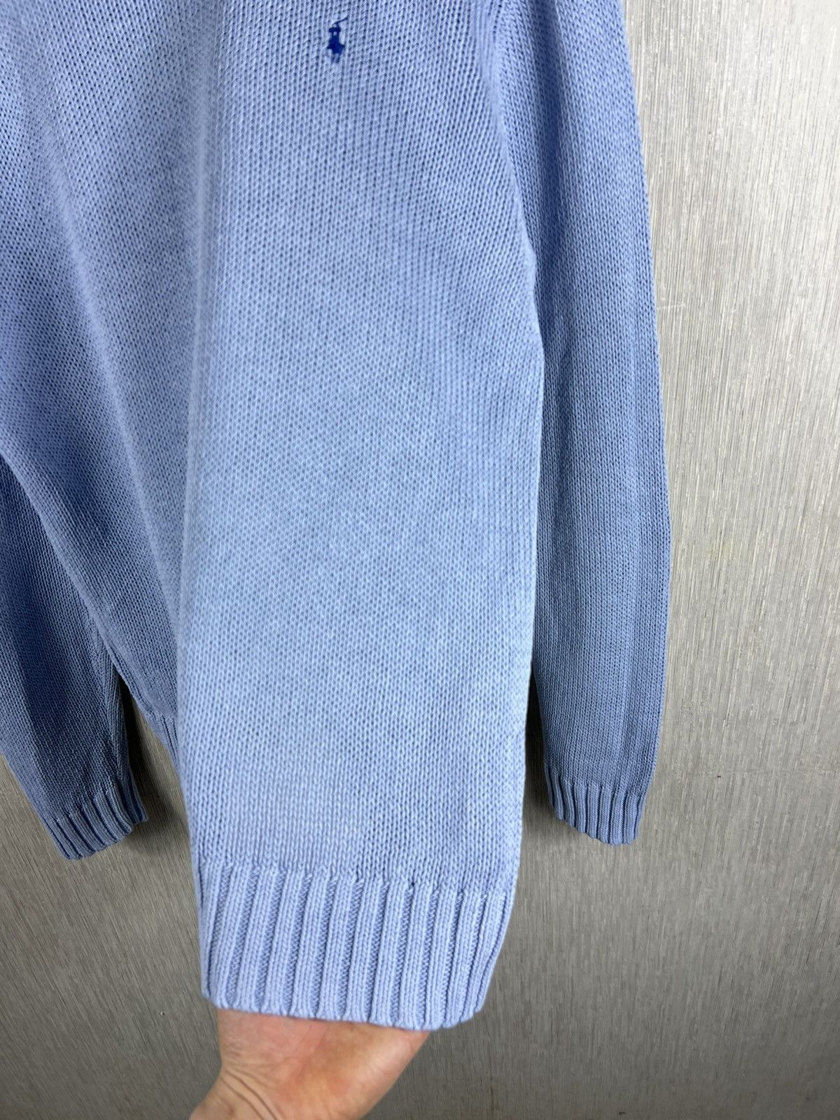 Polo Ralph Lauren Vintage Polo by Ralph Lauren baby blue linen knitted sweater Size US L / EU 52-54 / 3 - 11 Thumbnail