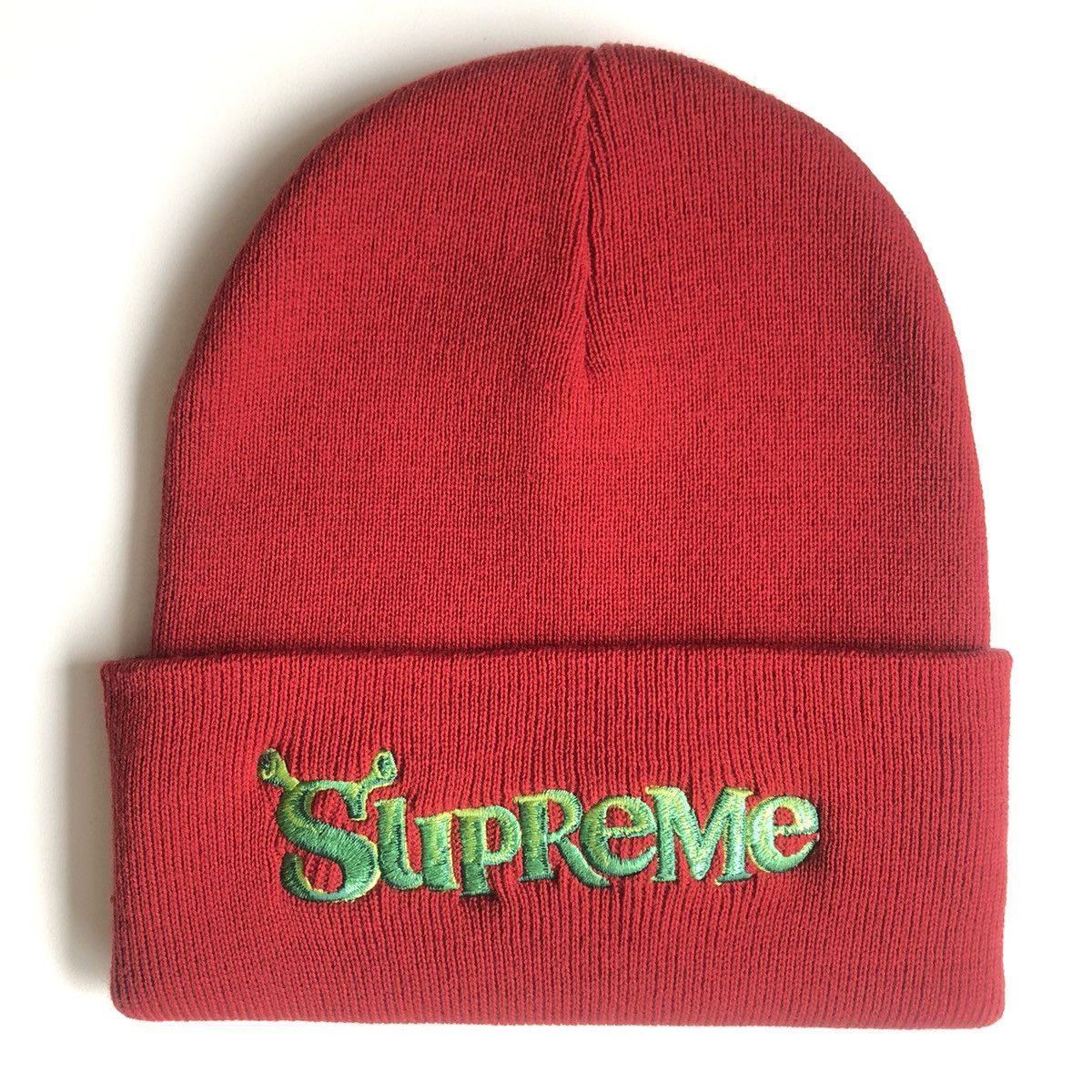 Supreme SHREK Supreme (small defect) Beanie CARDINAL Size ONE SIZE - 1 Thumbnail