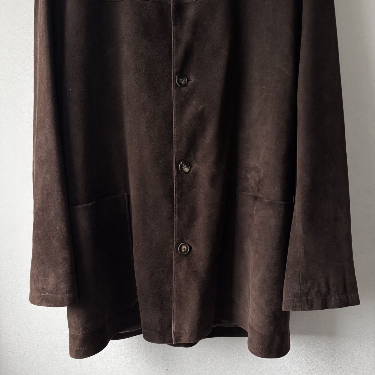 Hermes Hermes 2000's Brown Suede Deer Leather Short Coat Size US L / EU 52-54 / 3 - 3 Thumbnail