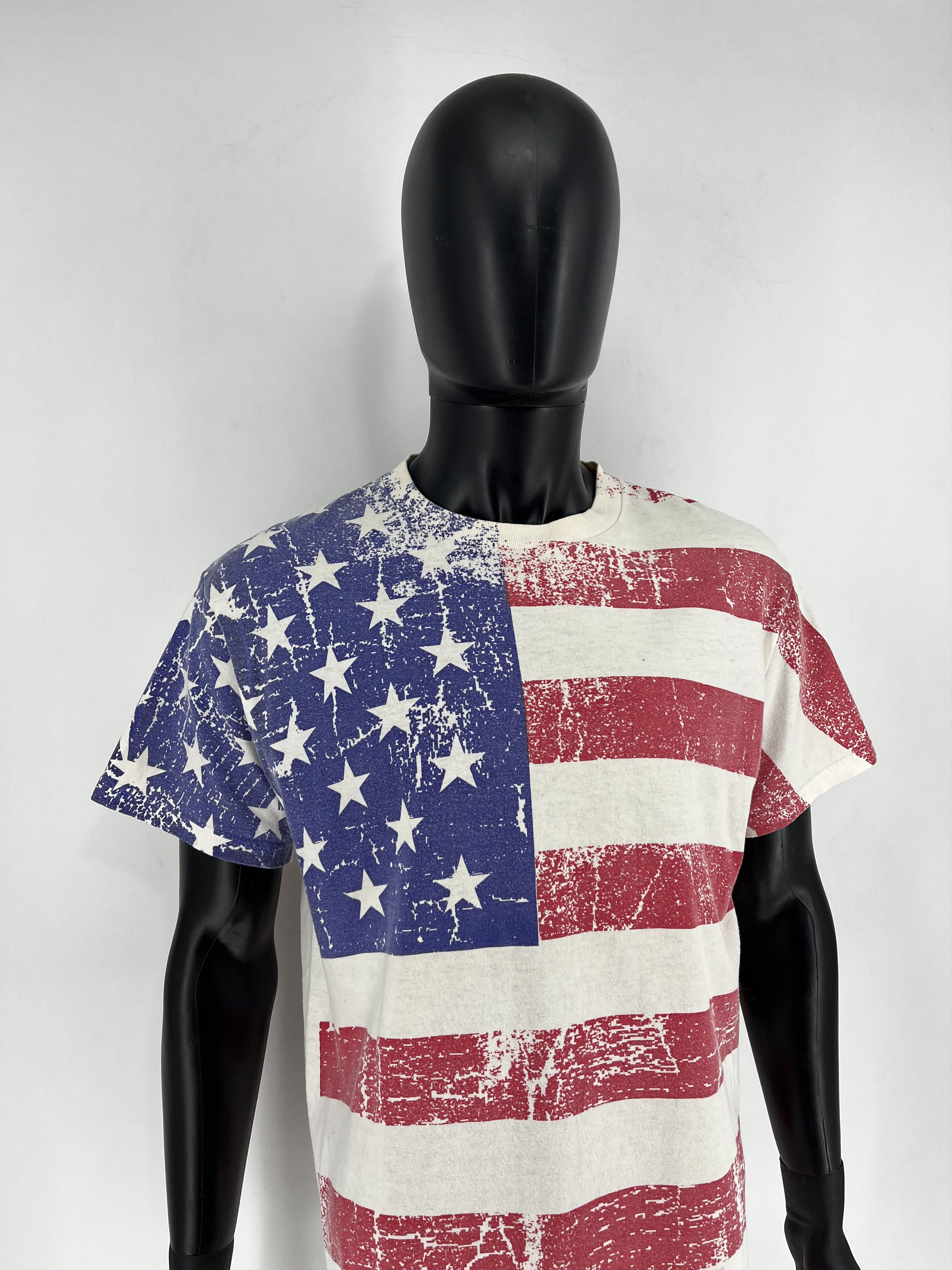 Vintage 90s Vintage USA United States American Flag All Over Print Size US L / EU 52-54 / 3 - 3 Thumbnail