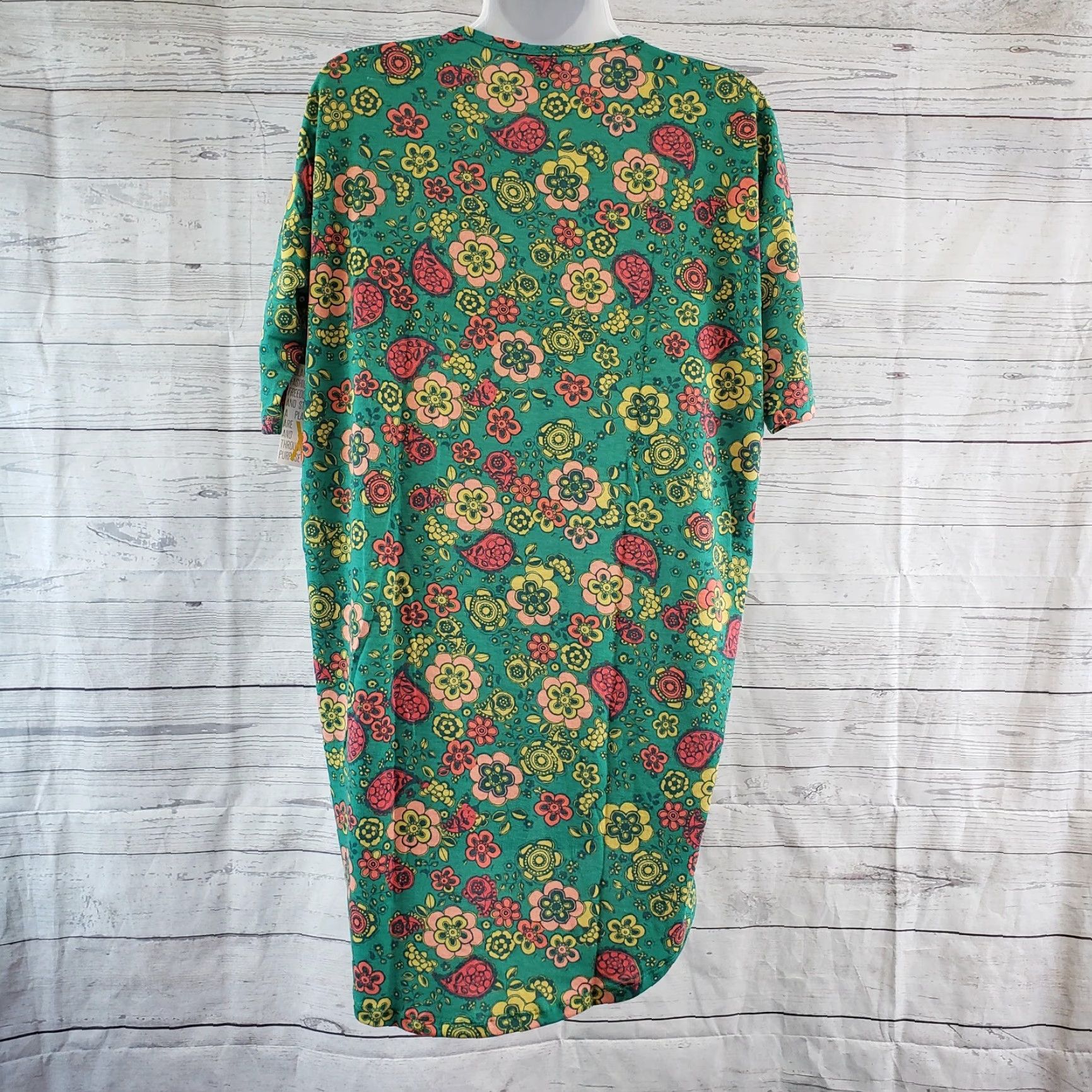 Vintage LuLaRoe Womens Irma Top 2XS Pink Floral Short Sleeve T-Shirt Tunic Gym Casual Shirt Womens Size XXS / US 00 / IT 34 - 3 Thumbnail