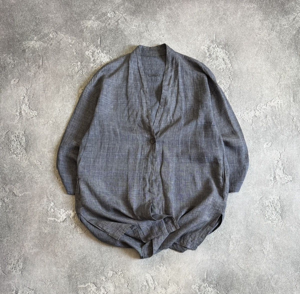 OSKA Oska 2size lino button up cape poncho dress shirt linen Size M / US 6-8 / IT 42-44 - 1 Thumbnail