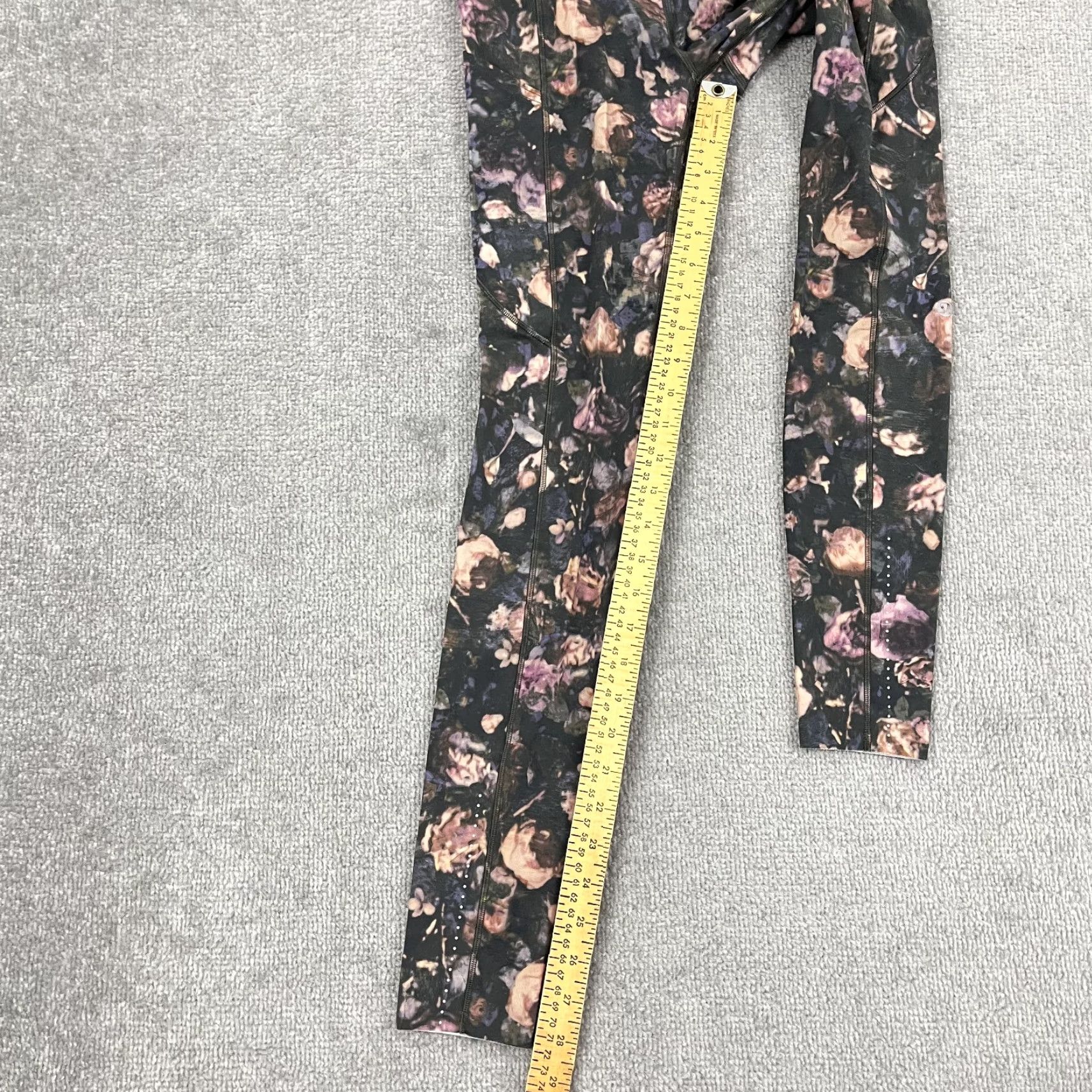 Lululemon VINTAGE Lululemon Fast N Free Full Length Tights Womens Sz 4 / 28" Floral Active Fitness Size ONE SIZE - 5 Thumbnail