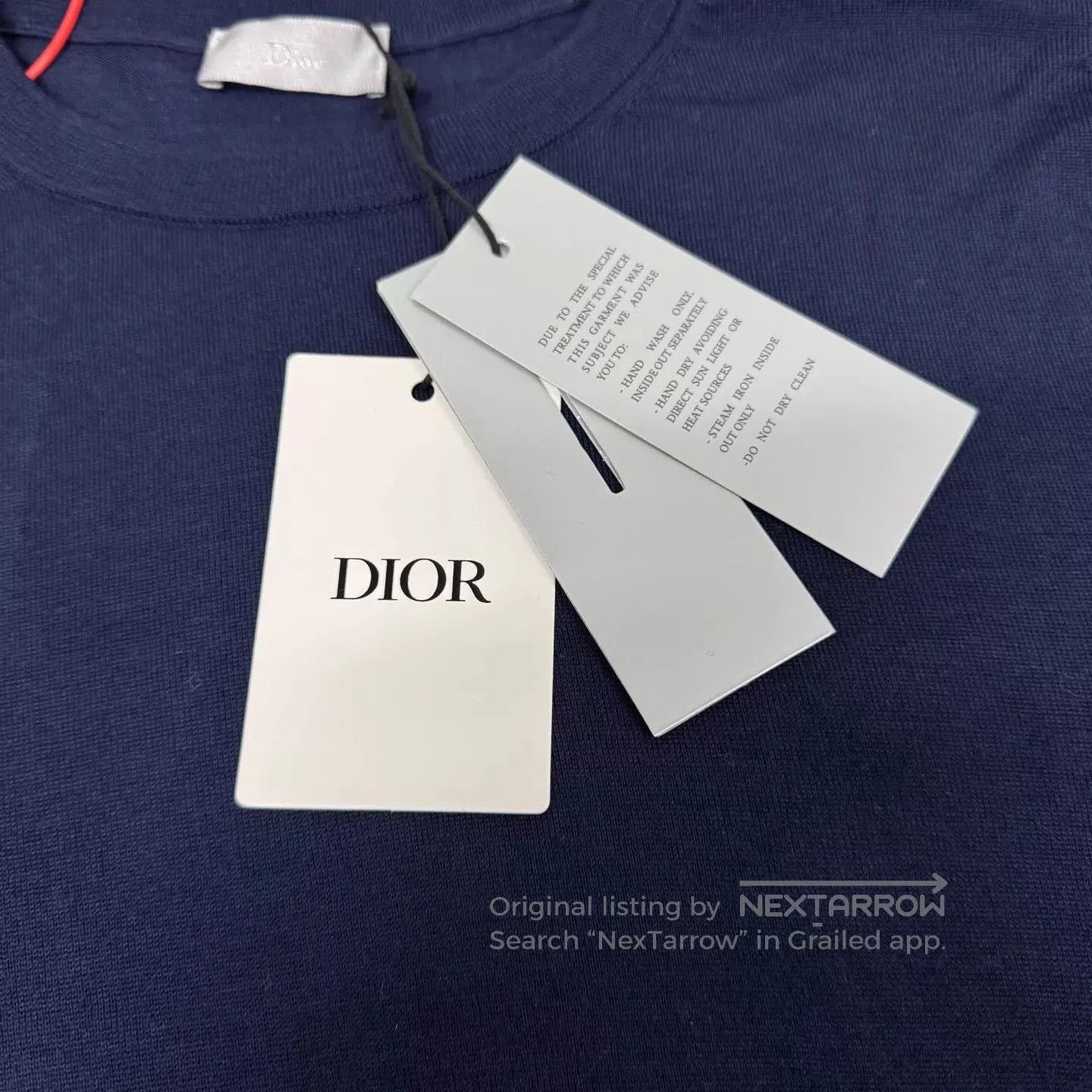 Dior Blue Long-Sleeve Knit Sweater Size M. Size US M / EU 48-50 / 2 - 5 Thumbnail