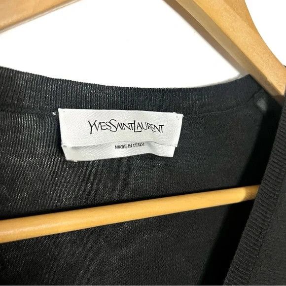 Yves Saint Laurent Yves Saint Laurent | Black Wool Sweater Size US L / EU 52-54 / 3 - 4 Thumbnail