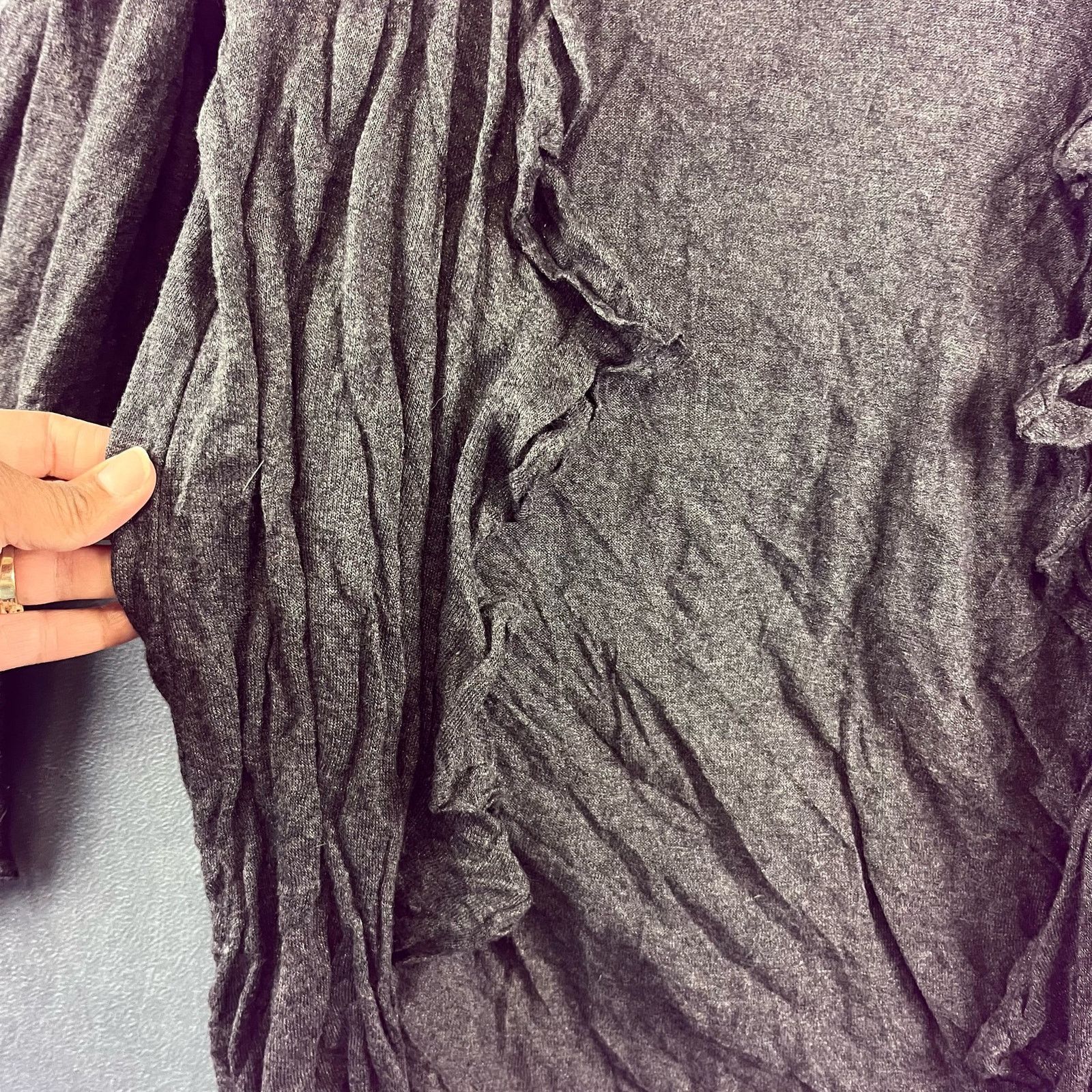 Eileen Fisher Eileen Fisher Cardigan Sweater Womens XS Grey Silk Cashmere Size XS / US 0-2 / IT 36-38 - 9 Thumbnail