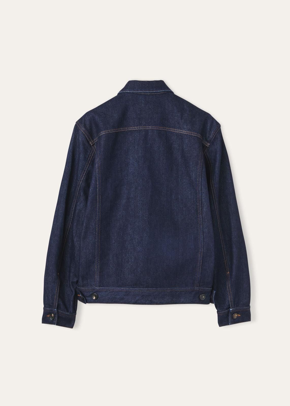 Loro Piana o1srvl11e0125 FAN7471 Tulus Denim Jacket in Navy Blue Size S / US 4 / IT 40 - 2 Thumbnail
