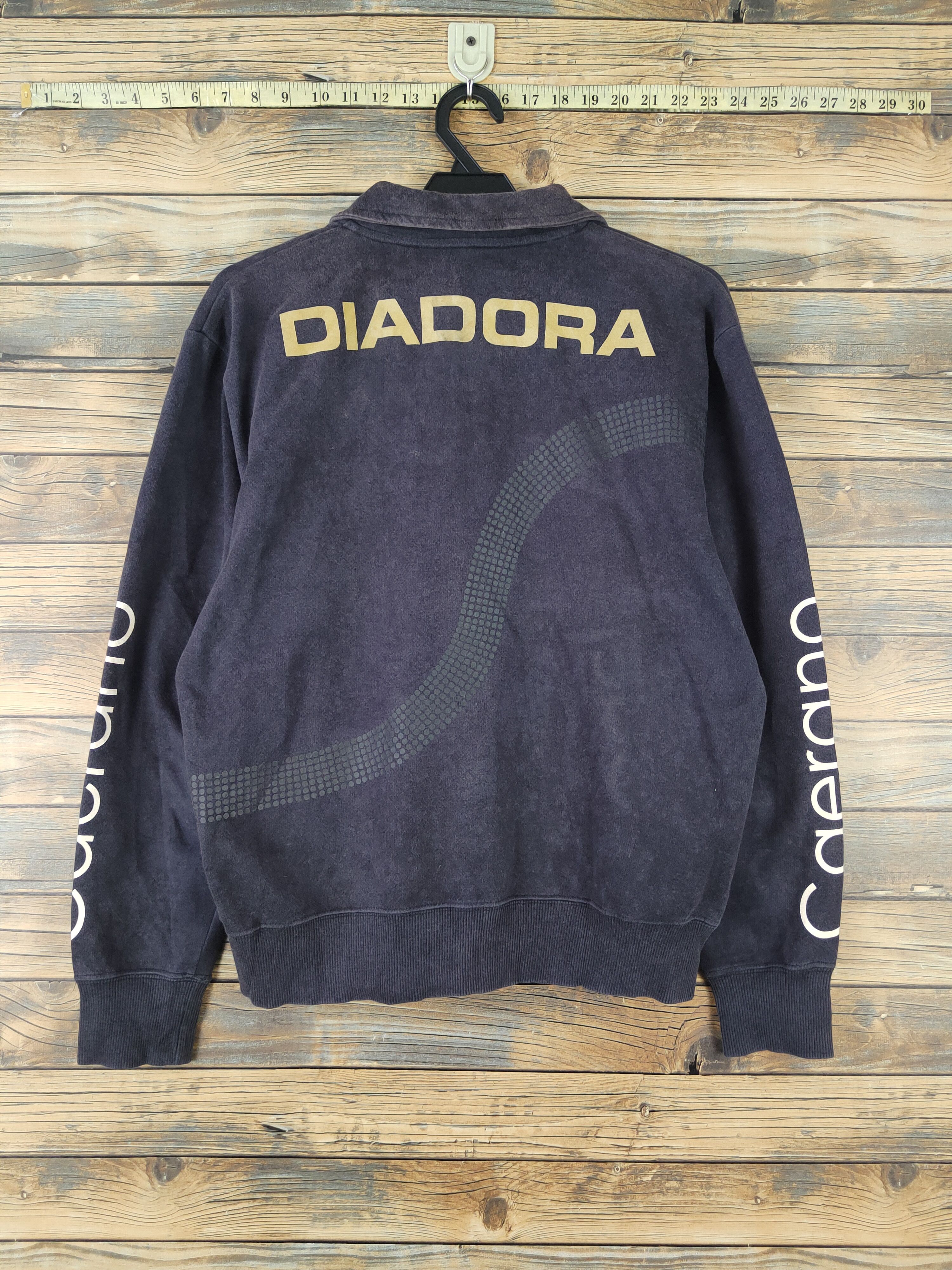 Diadora × Vintage DL Diadora vintage Navy Faded Sweaters #554 Size US L / EU 52-54 / 3 - 10 Thumbnail