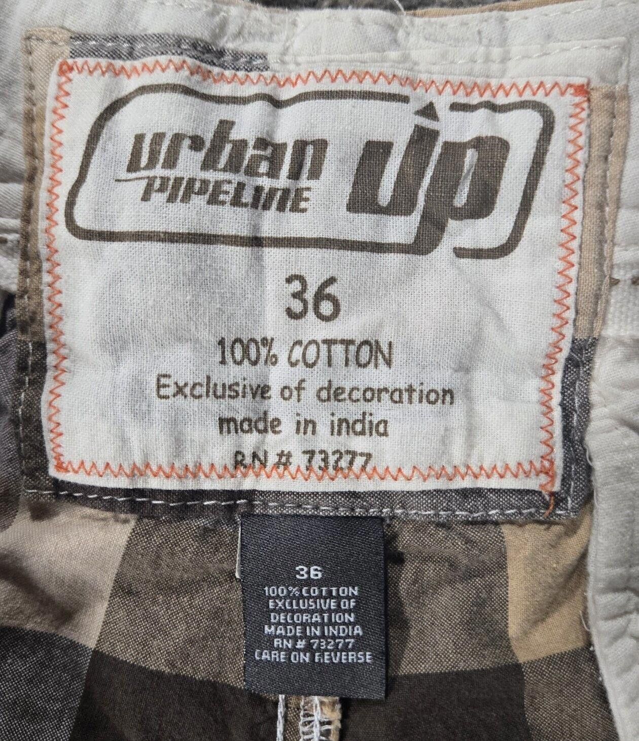 Urban Pipeline Urban Up Pipeline Yellow Brown And White Plaid Shorts Sz 36 Size US 36 / EU 52 - 4 Thumbnail