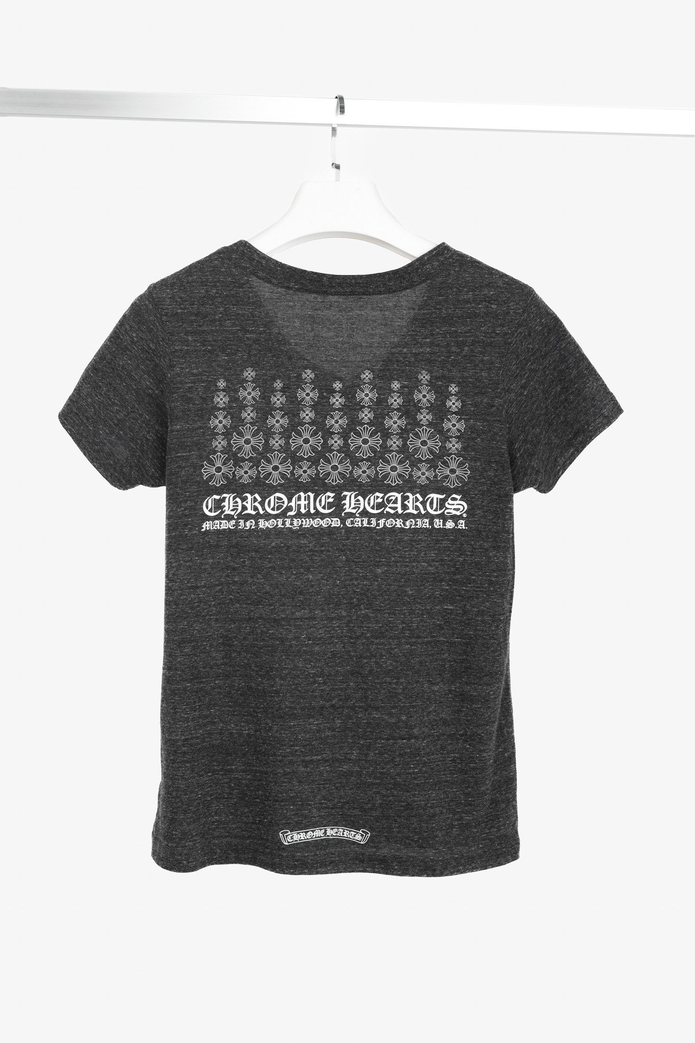 Chrome Hearts Chrome Hearts Grey Cotton-Blend Jersey Graphic T-Shirt Size L / US 10 / IT 46 - 2 Thumbnail
