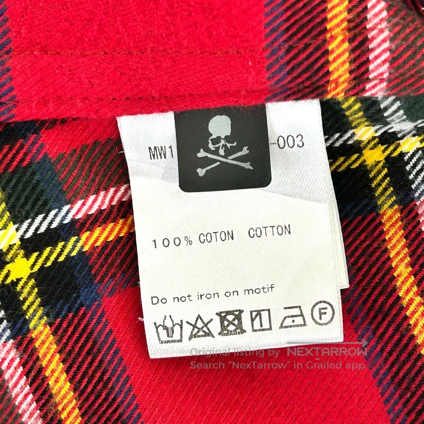 Mastermind Japan mastermind JAPAN Red checkered embroidered logo shirt Size US S / EU 44-46 / 1 - 4 Thumbnail