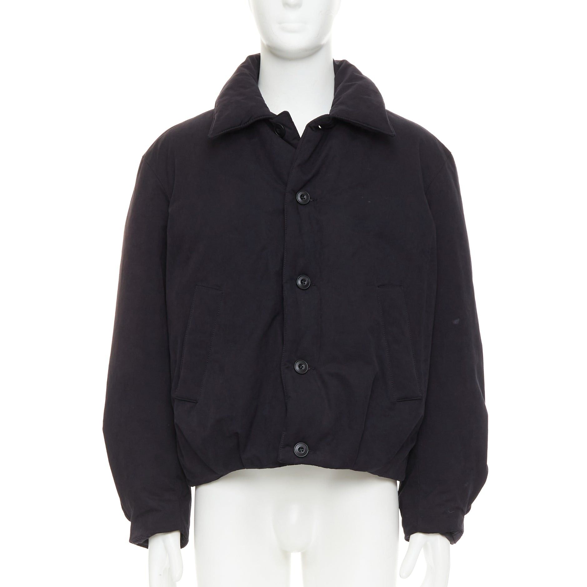 Other COOR Korea Minimal Cara black cotton blend duck down feather puffer jacket M Size US M / EU 48-50 / 2 - 1 Thumbnail