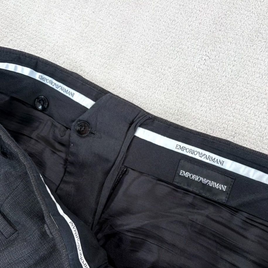 Emporio Armani Emporio Armani Trouser Dress Pants Wool Charcoal Grey 36x35 Men Regular Size US 36 / EU 52 - 3 Thumbnail