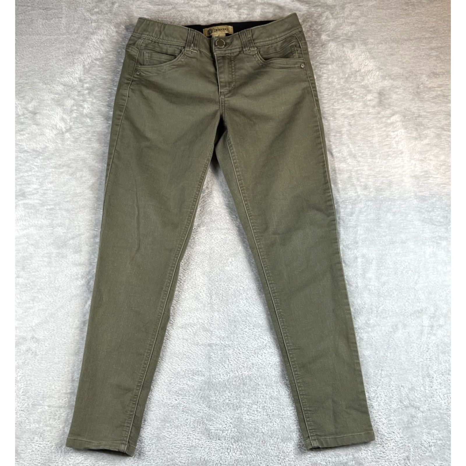 Vintage VINTAGE Democracy Ab Technology Pants Womens 4 Olive Green Stretch Skinny Tapered City Size 27" / US 4 / IT 40 - 2 Thumbnail