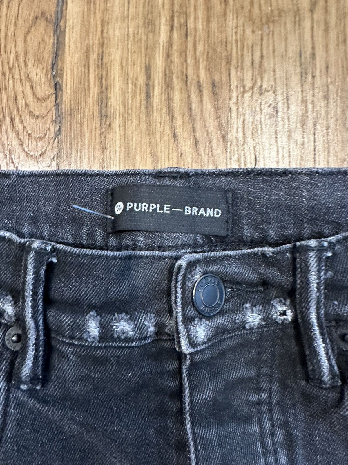 Purple Brand Purple Brand Thigh Hole Gray Denim Jeans Size 30 Size US 30 / EU 46 - 3 Thumbnail