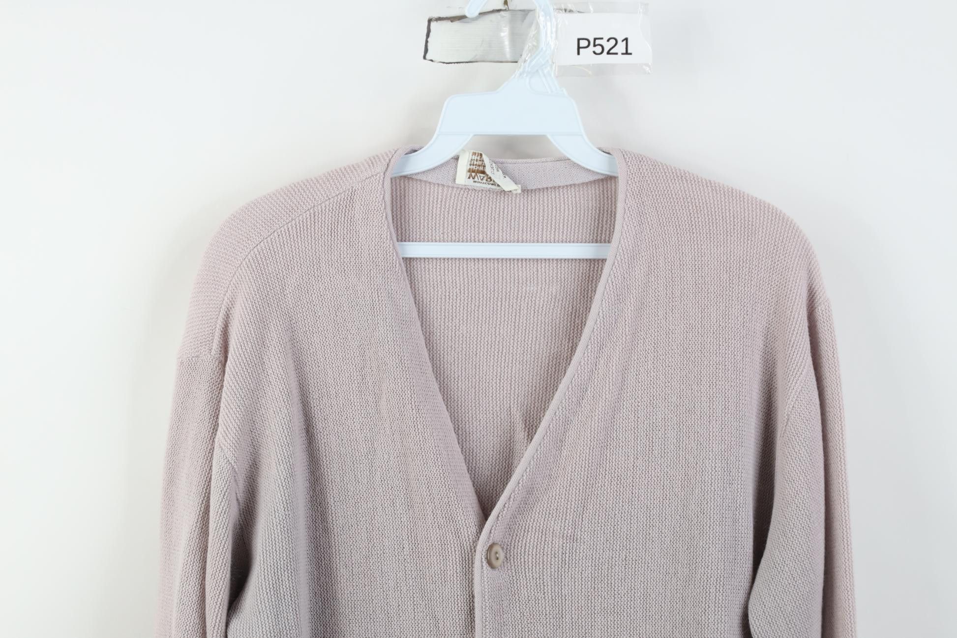 Vintage Vintage 50s 60s Knit Cardigan Sweater Light Purple USA Size M / US 6-8 / IT 42-44 - 2 Thumbnail