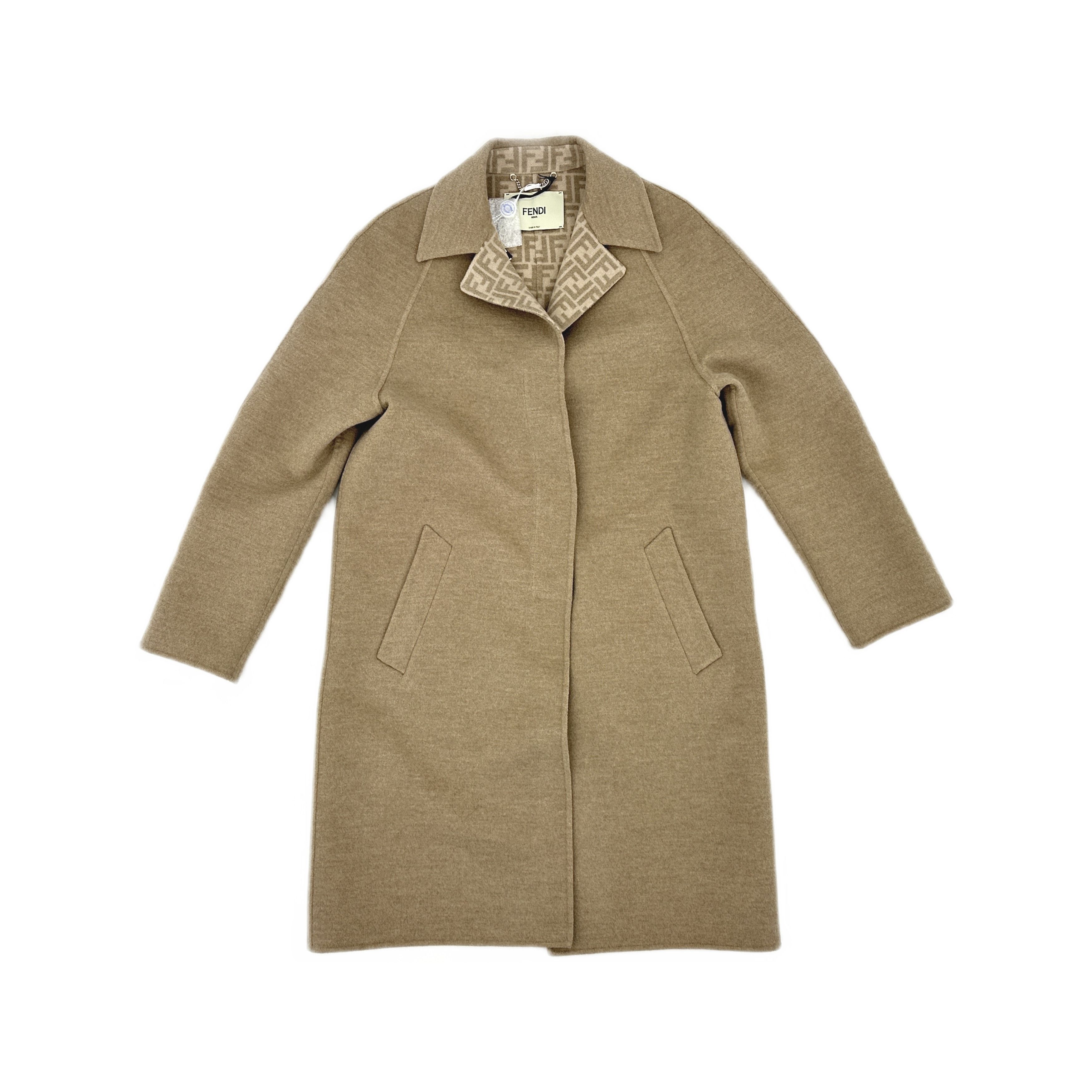 Fendi Fendi Beige Wool Coat Size 40 Size S / US 4 / IT 40 - 1 Thumbnail