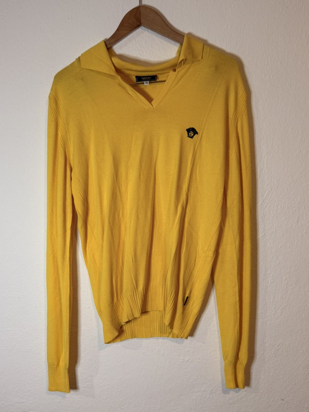 Versace Jeans Couture Vintage Versace Jeans Couture Knit Sweater – Medusa Logo Size US XL / EU 56 / 4 - 1 Thumbnail