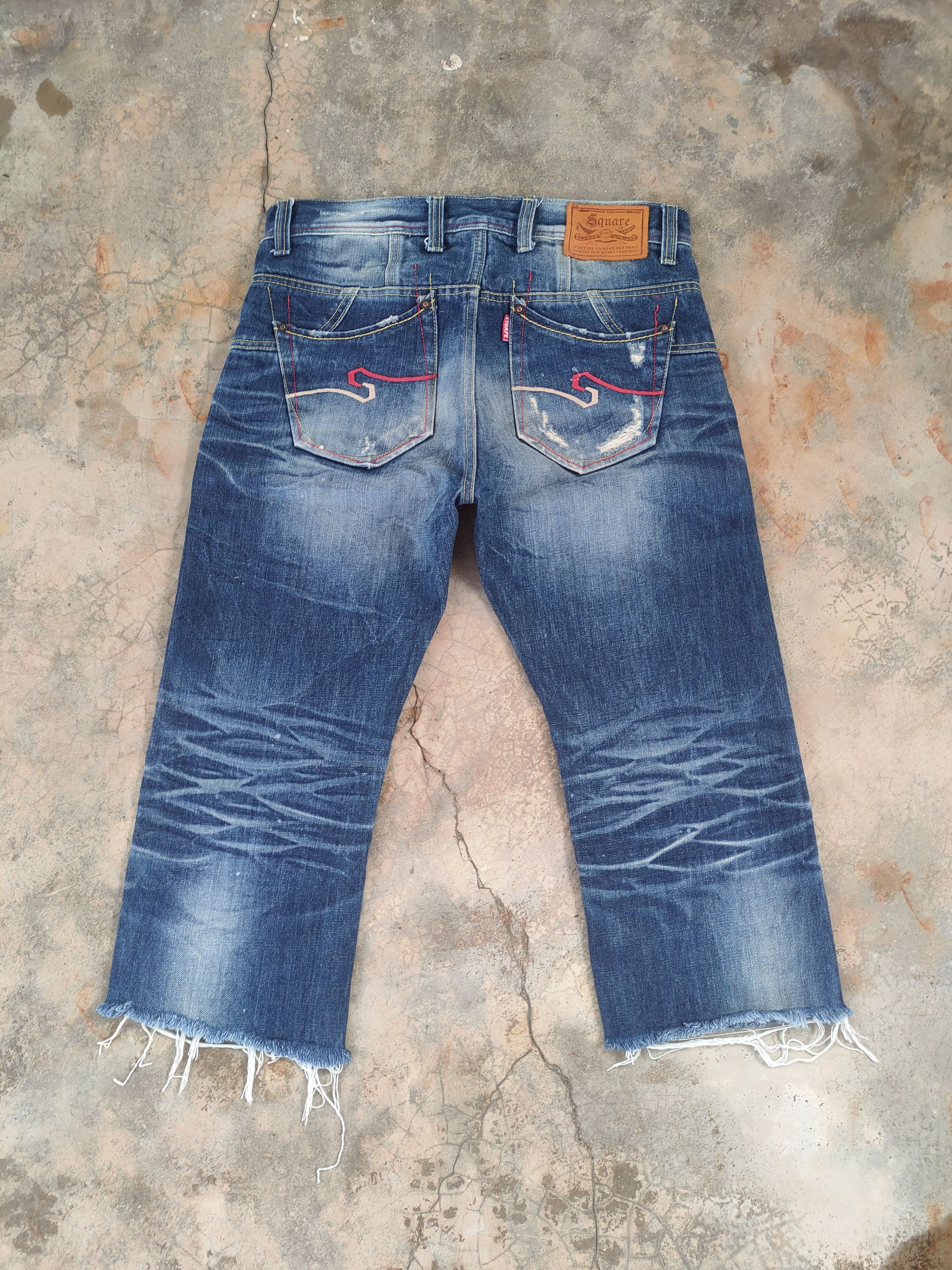 Jean × Vintage W34 VINTAGE JAPANESE FADED DISTRESSED JEAN PANTS Size US 34 / EU 50 - 9 Thumbnail