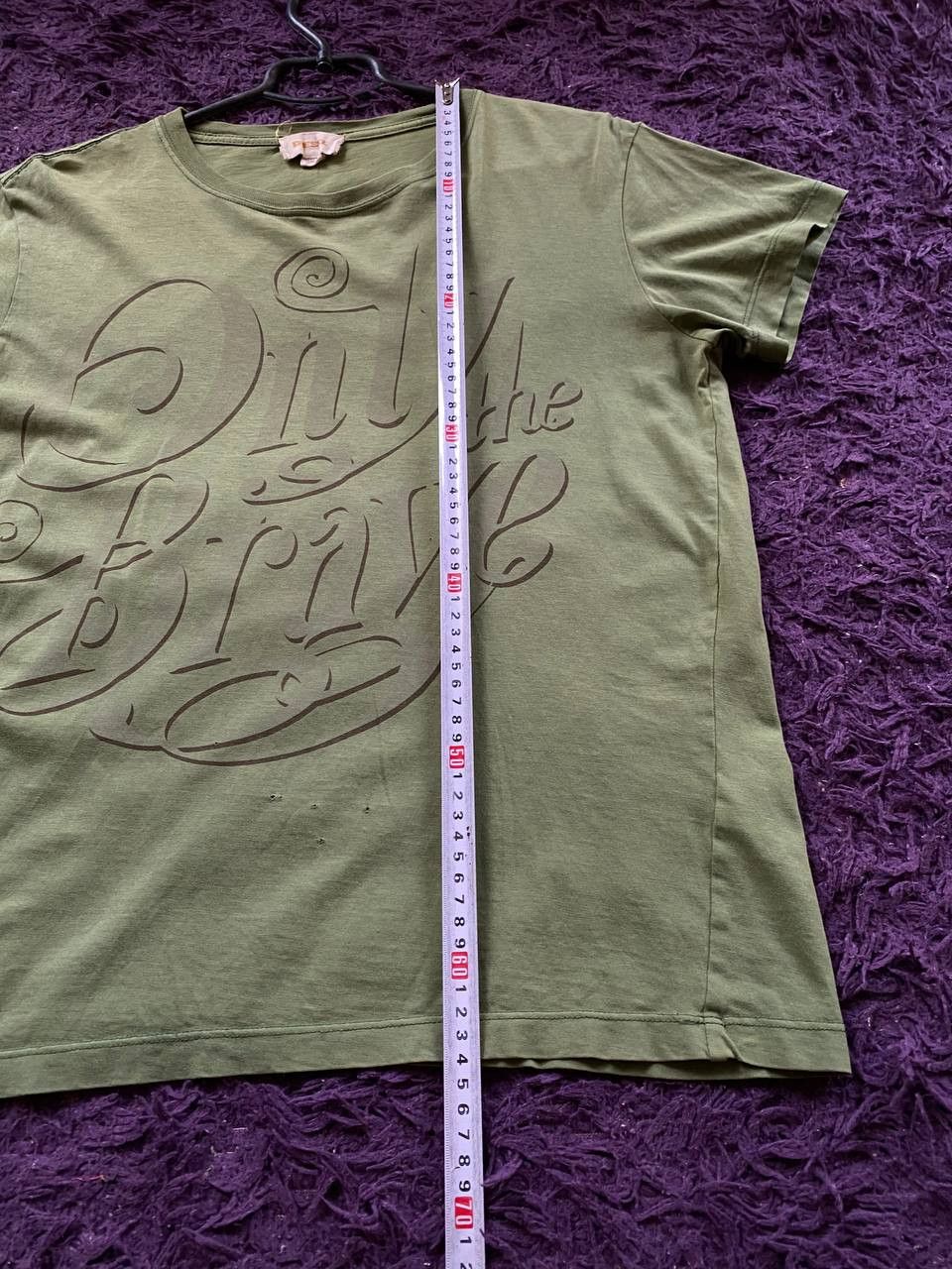 Diesel × Vintage Vintage Diesel y2k Big print Logo Only the Brave T-Shirt Size US L / EU 52-54 / 3 - 12 Thumbnail