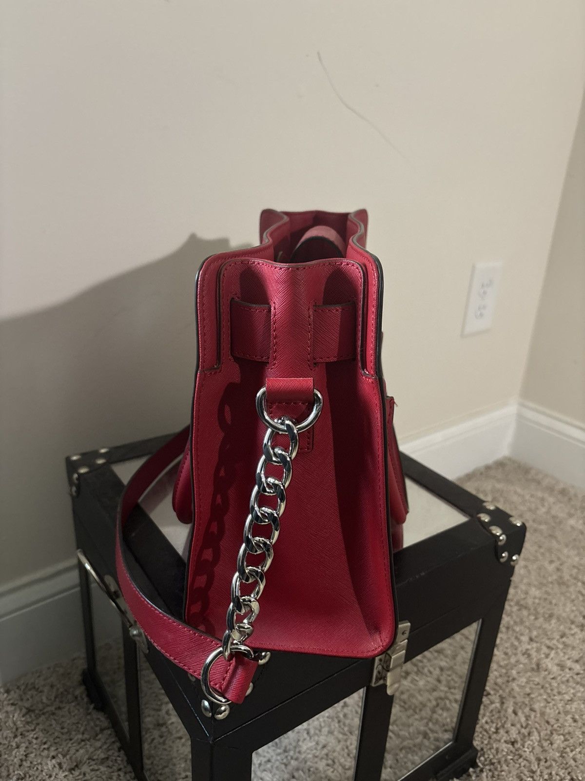 Michael Kors NWT: Michael Kors, red patent Hamilton Size ONE SIZE - 4 Thumbnail