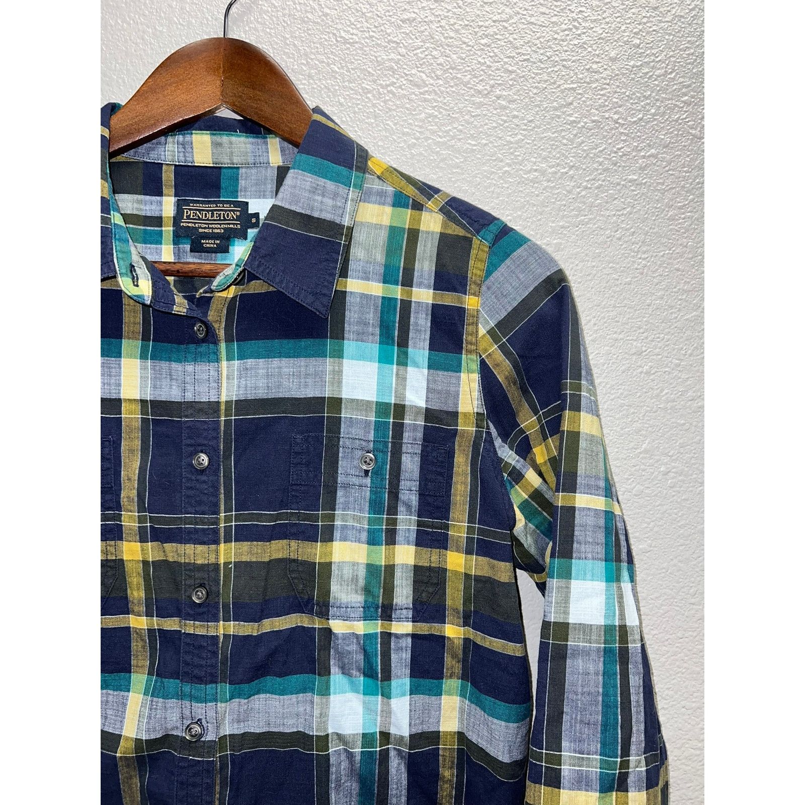 Pendleton Pendleton Button Up Shirt Woolen Mills Blue Multicolor Small Size US S / EU 44-46 / 1 - 3 Thumbnail
