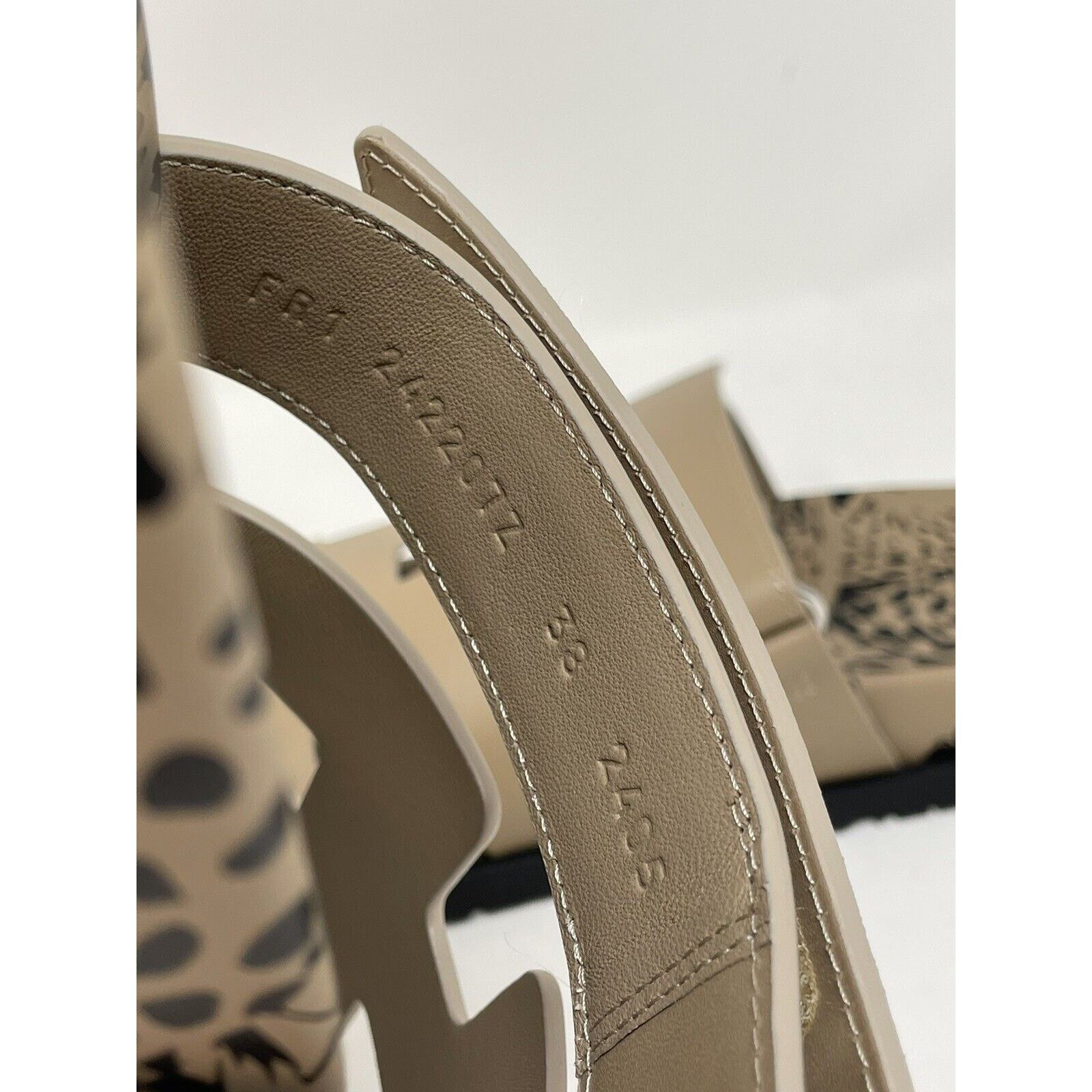 Hermes Heremes Chypre Smooth Calfskin Leopard Techno Sandal 38 NIB Size US 7 / IT 37 - 15 Thumbnail