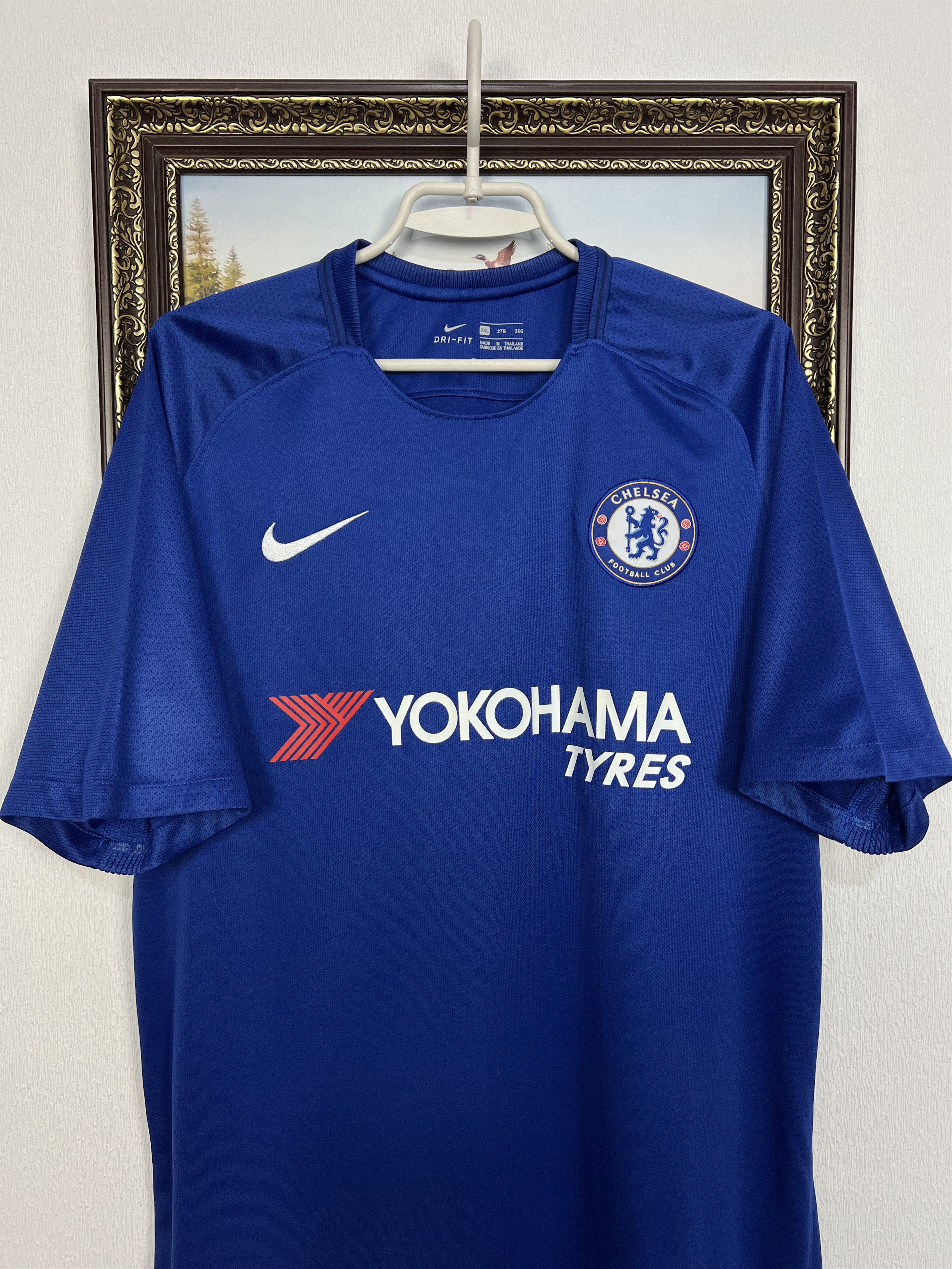 Nike Chelsea Home football shirt 2017 Soccer Nike Jersey Trikot Size US XXL / EU 58 / 5 - 2 Thumbnail
