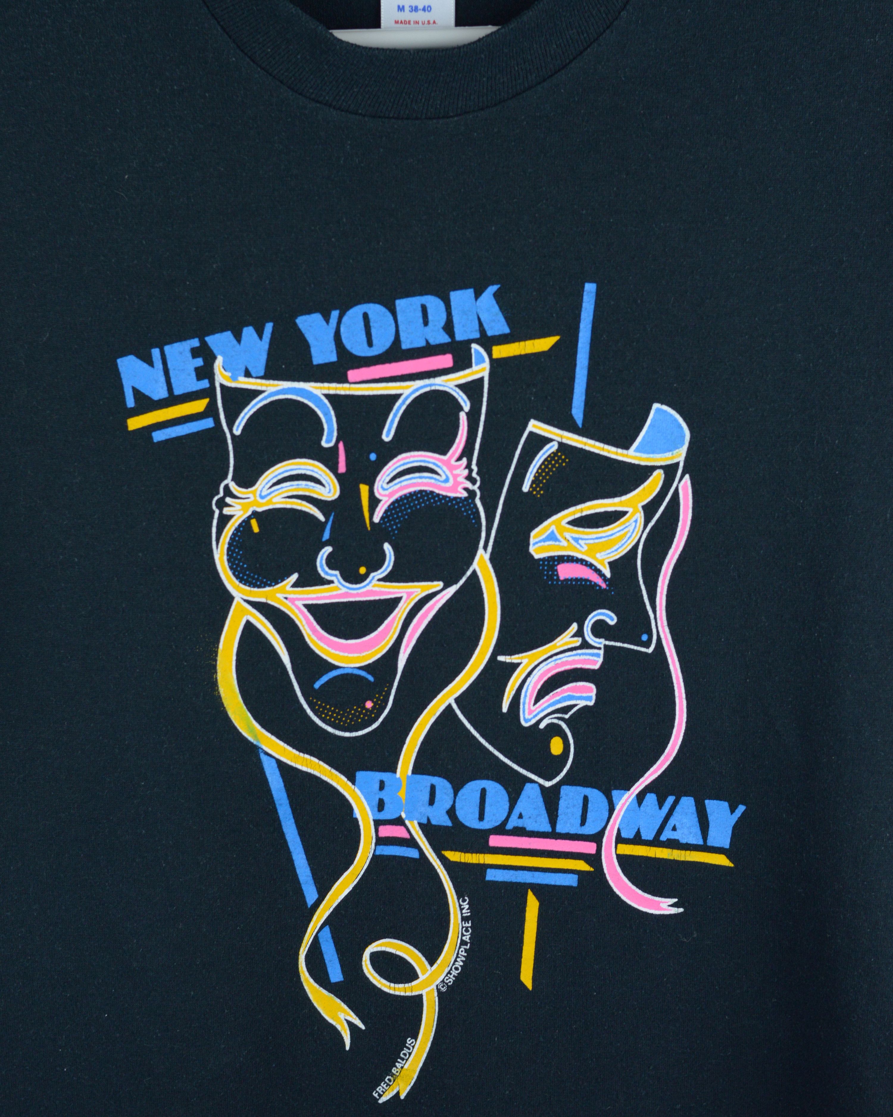 Jerzees × Vintage Vintage New York Broadway 80s t shirt Size US M / EU 48-50 / 2 - 2 Thumbnail