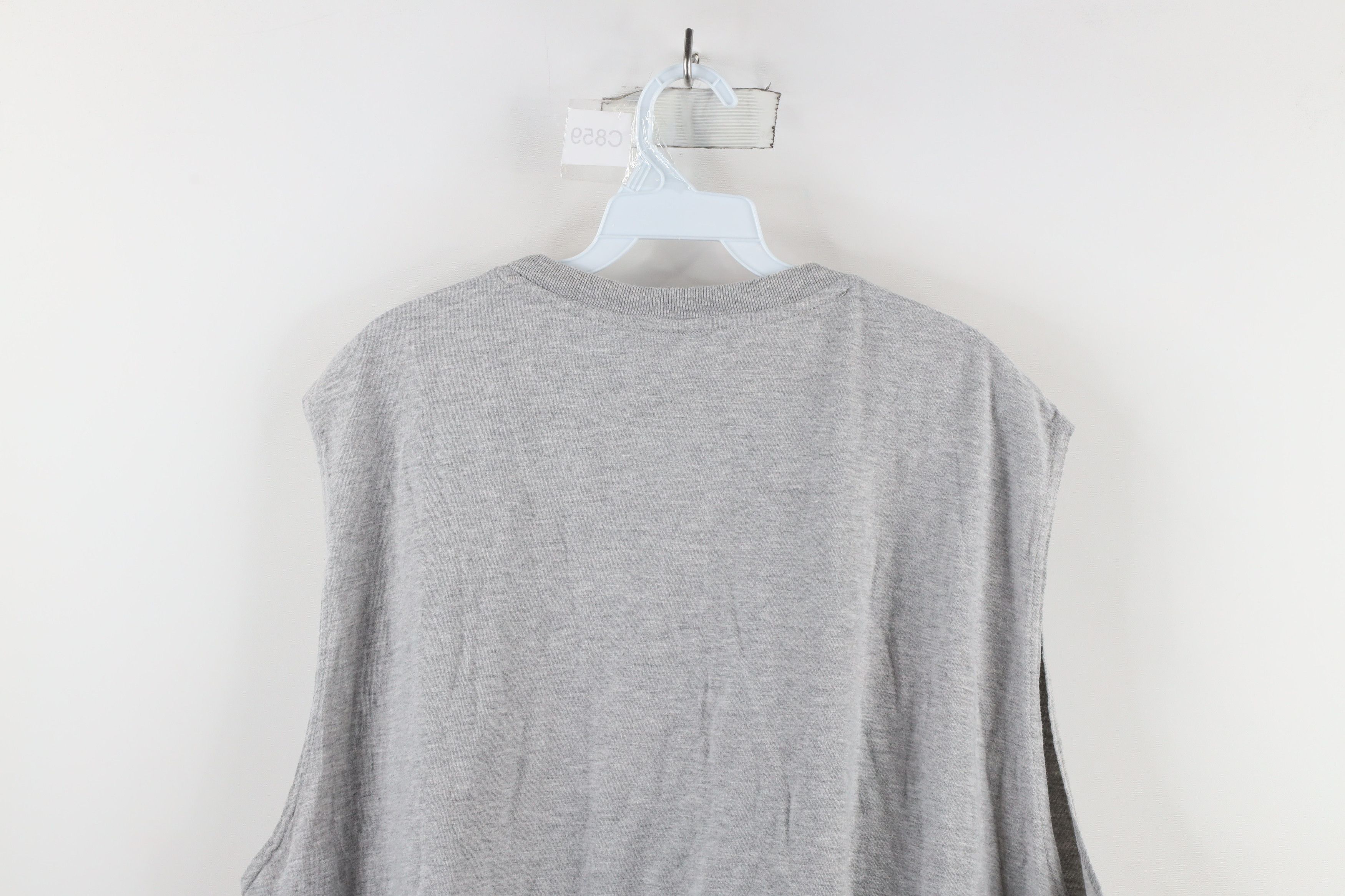 Vintage Vintage 90s Streetwear Pocket Sleeveless Muscle T-Shirt Gray Size US XXL / EU 58 / 5 - 7 Thumbnail