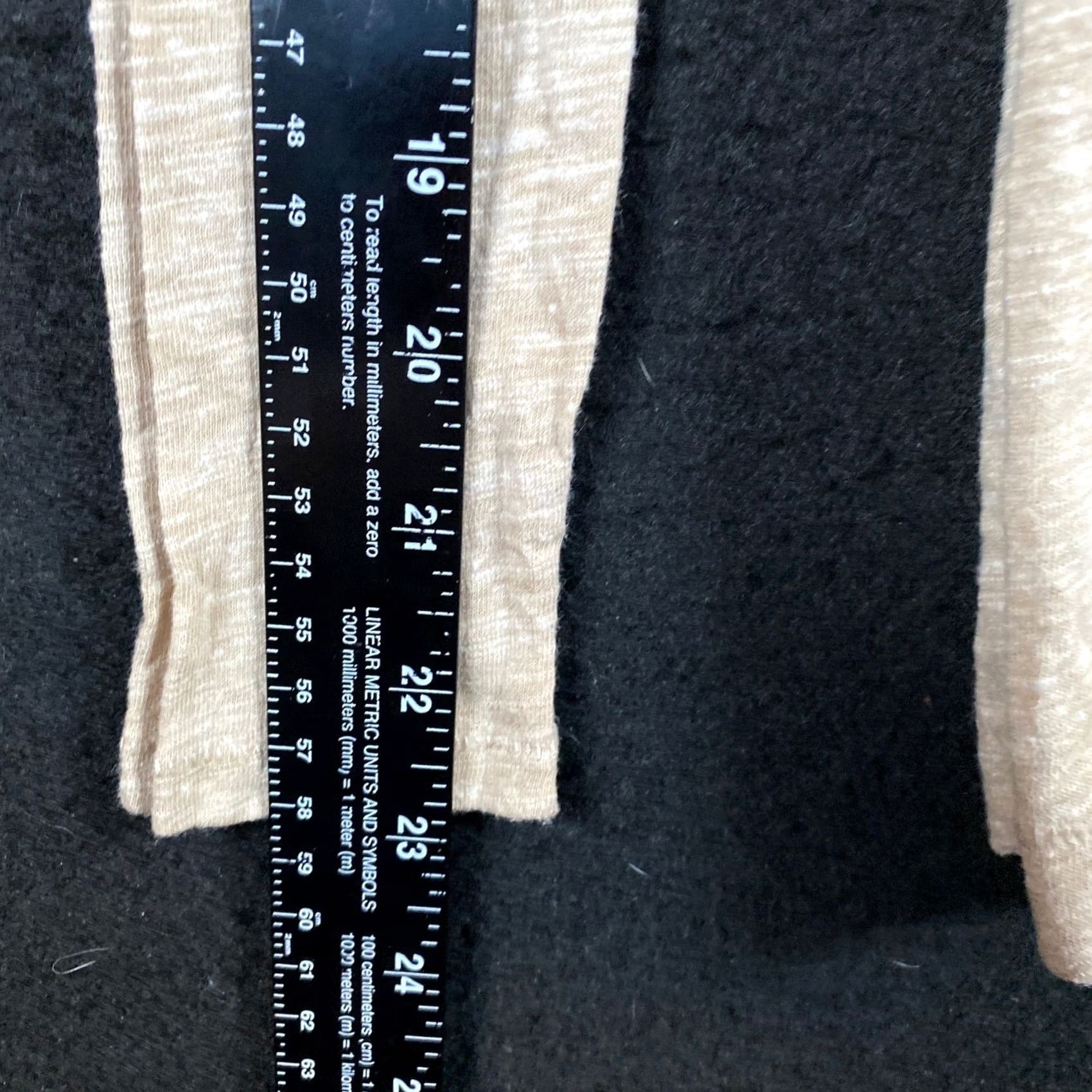 Ann Taylor Ann Taylor LOFT Womens Shirt Tan Heathered Boat Neck Long Sleeve Stretch Medium Size M / US 6-8 / IT 42-44 - 6 Thumbnail