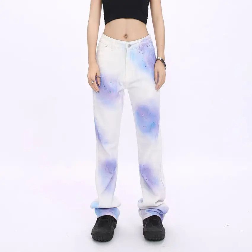 Designer × Japanese Brand Vintage Hip Hop Streetwear Loose Casual Jeans Size US 33 - 1 Thumbnail