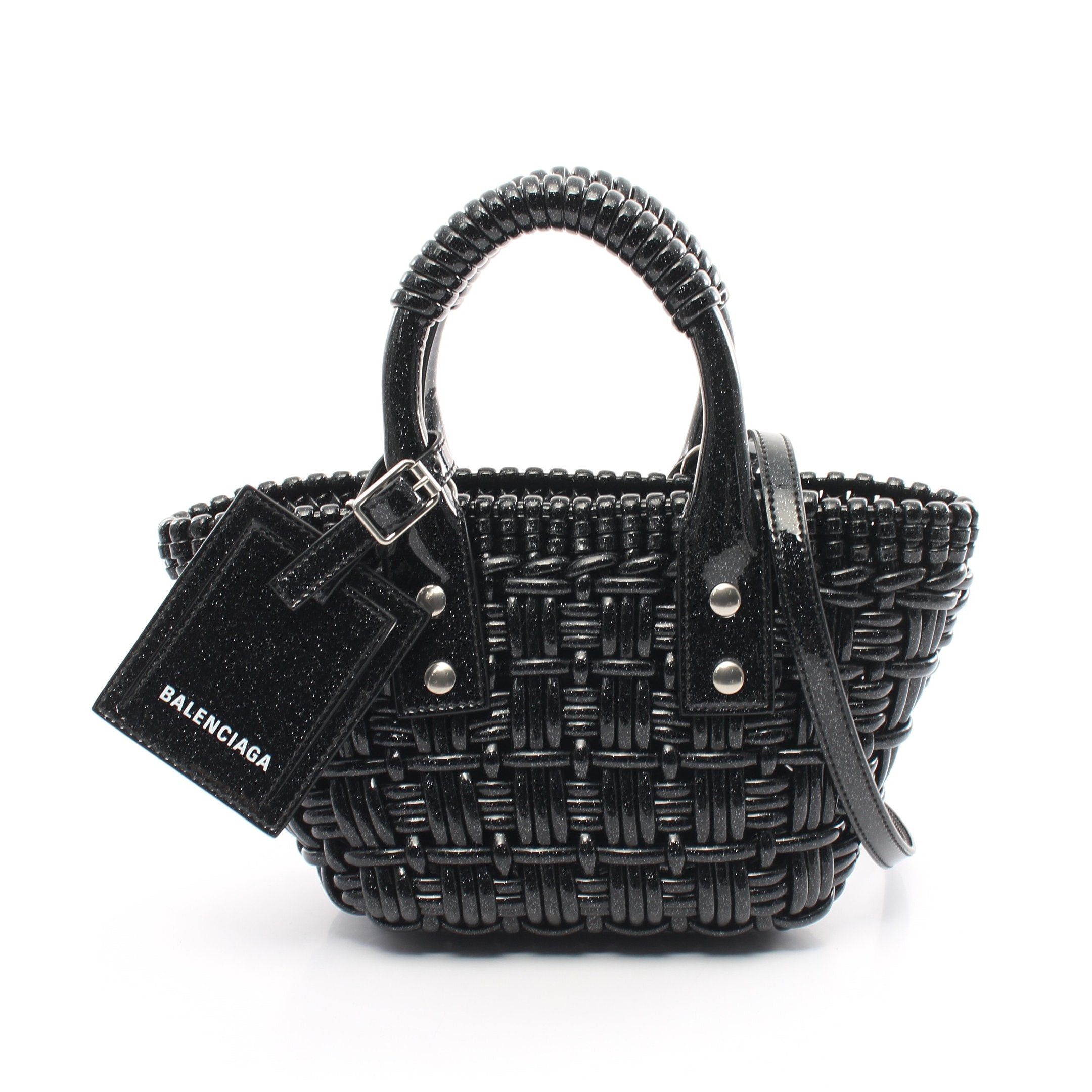 image of Balenciaga Bistro Basket Bag Xxs Handbag Rame Black 2Way, Women's