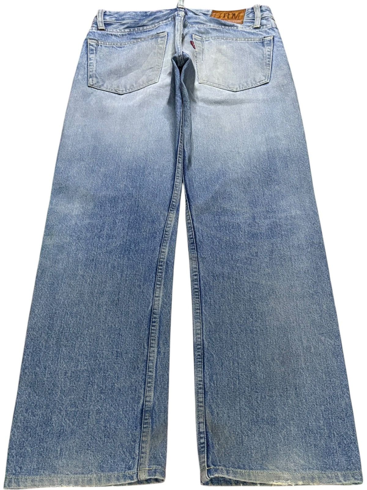 HOLLYWOOD RANCH MARKET Vintage Japanese HR Market Selvedge Mud Wash Loose Jeans Size US 28 / EU 44 - 3 Thumbnail