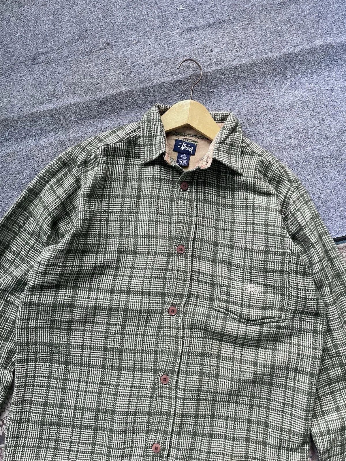 Vintage Stussy Wool Plaid Shirt