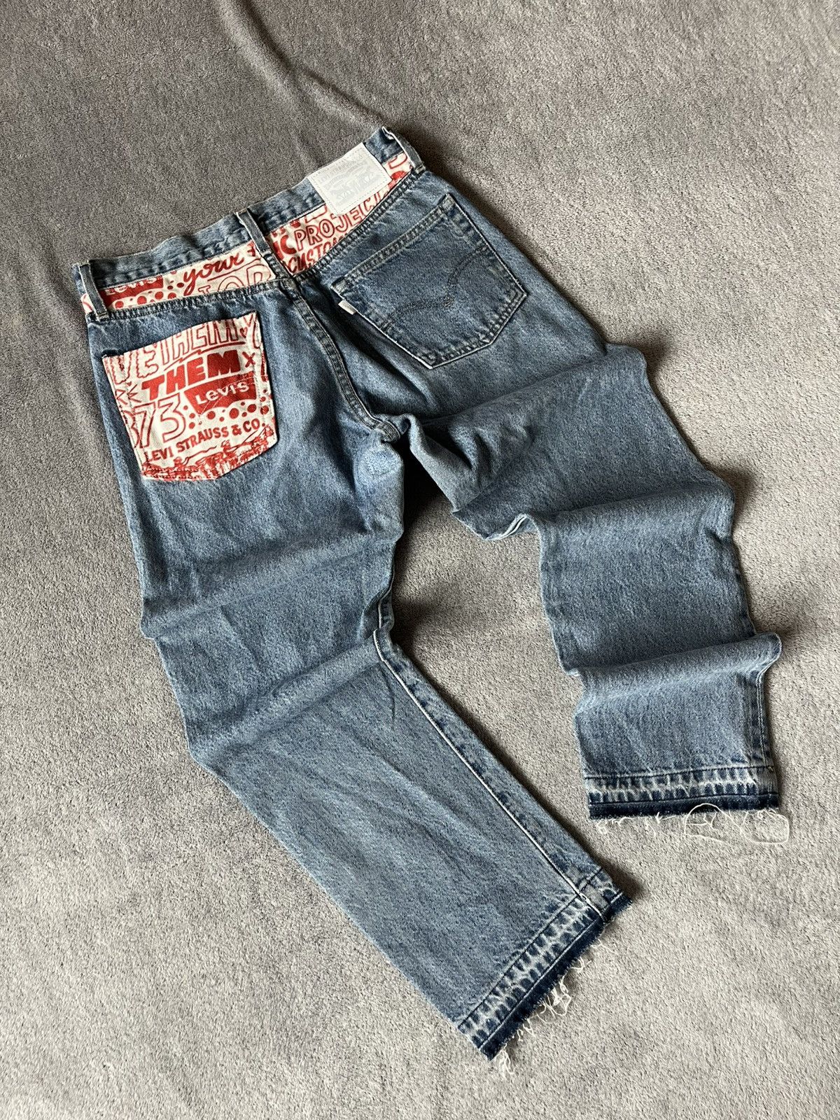 Levi's Made & Crafted Very Rare Levi’s Custom Big E 501 Farmer Collab Selvedge d Size US 28 / EU 44 - 1 Thumbnail