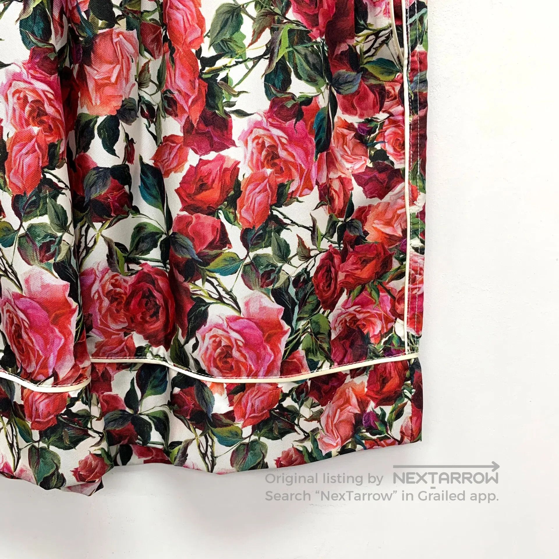 Dolce & Gabbana Dolce Gabbana Color block rose flower full print mulberry Size US 38 / EU 54 - 4 Thumbnail