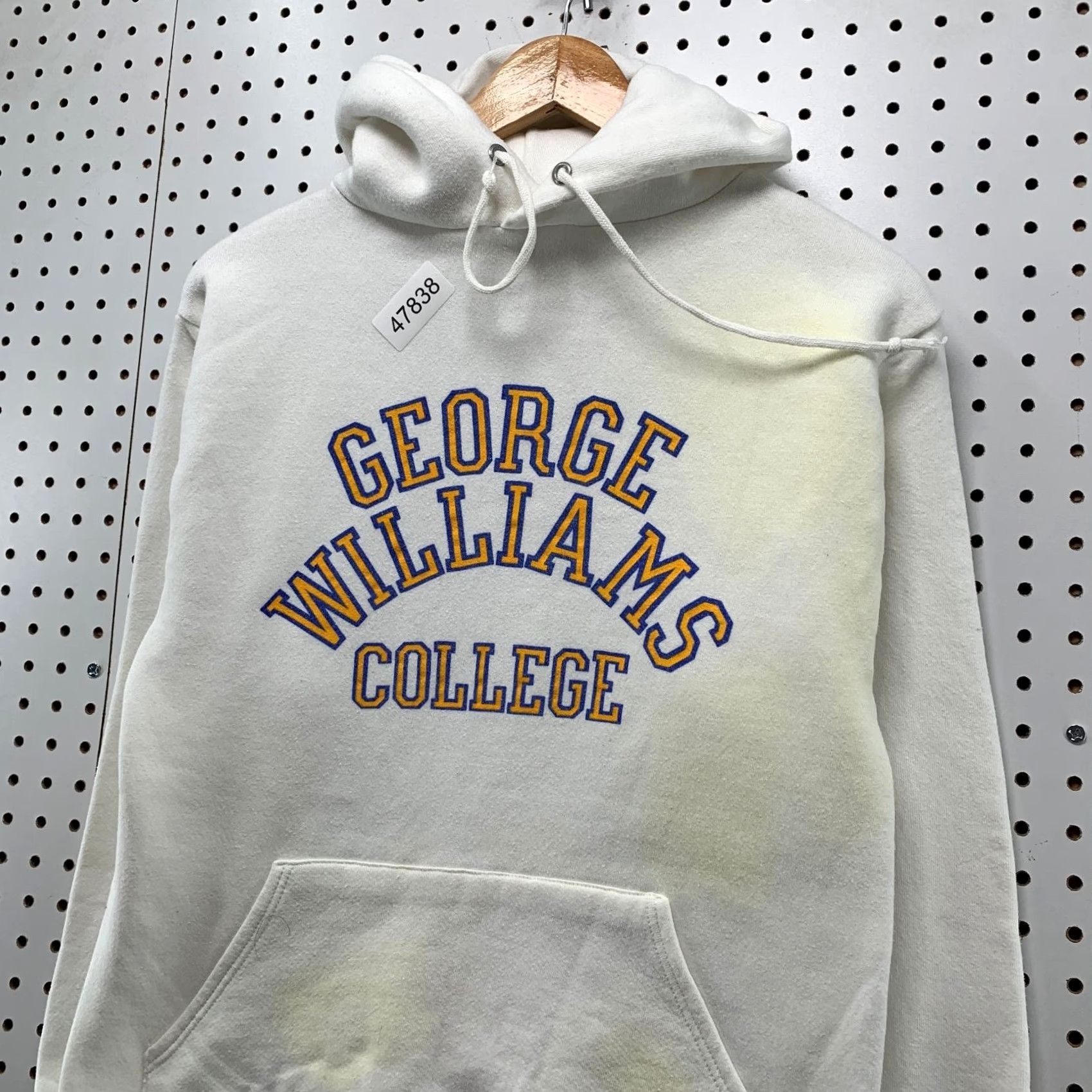 George VINTAGE George Williams College Hoodie Sweatshirt Men M 80s Collegiate Pacific Size US M / EU 48-50 / 2 - 6 Thumbnail