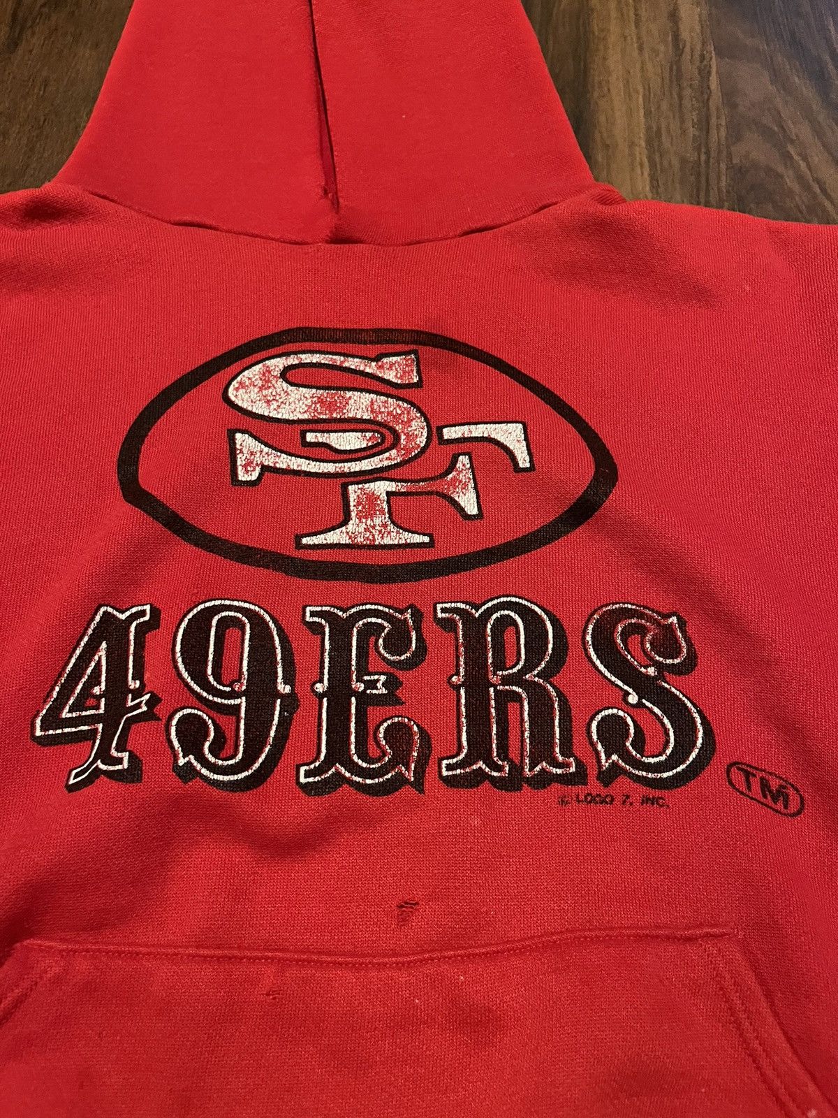 Logo 7 Vintage nfl hoodie Size US XL / EU 56 / 4 - 2 Thumbnail