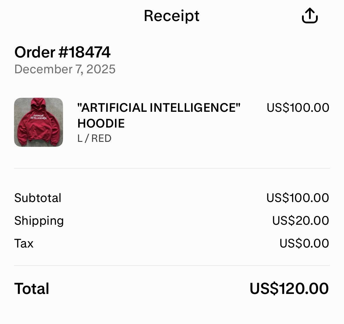 Other Artificial Intelligence Hoodie Size US L / EU 52-54 / 3 - 7 Thumbnail