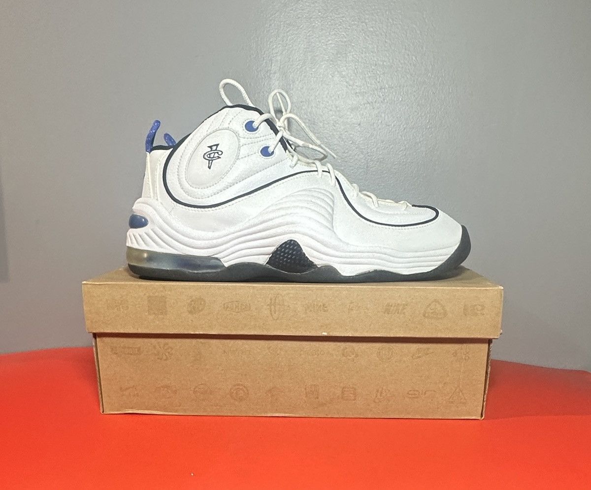 Nike Size 10.5 - Nike Air Penny 2 White Varsity Royal Size US 10.5 / EU 43-44 - 1 Thumbnail