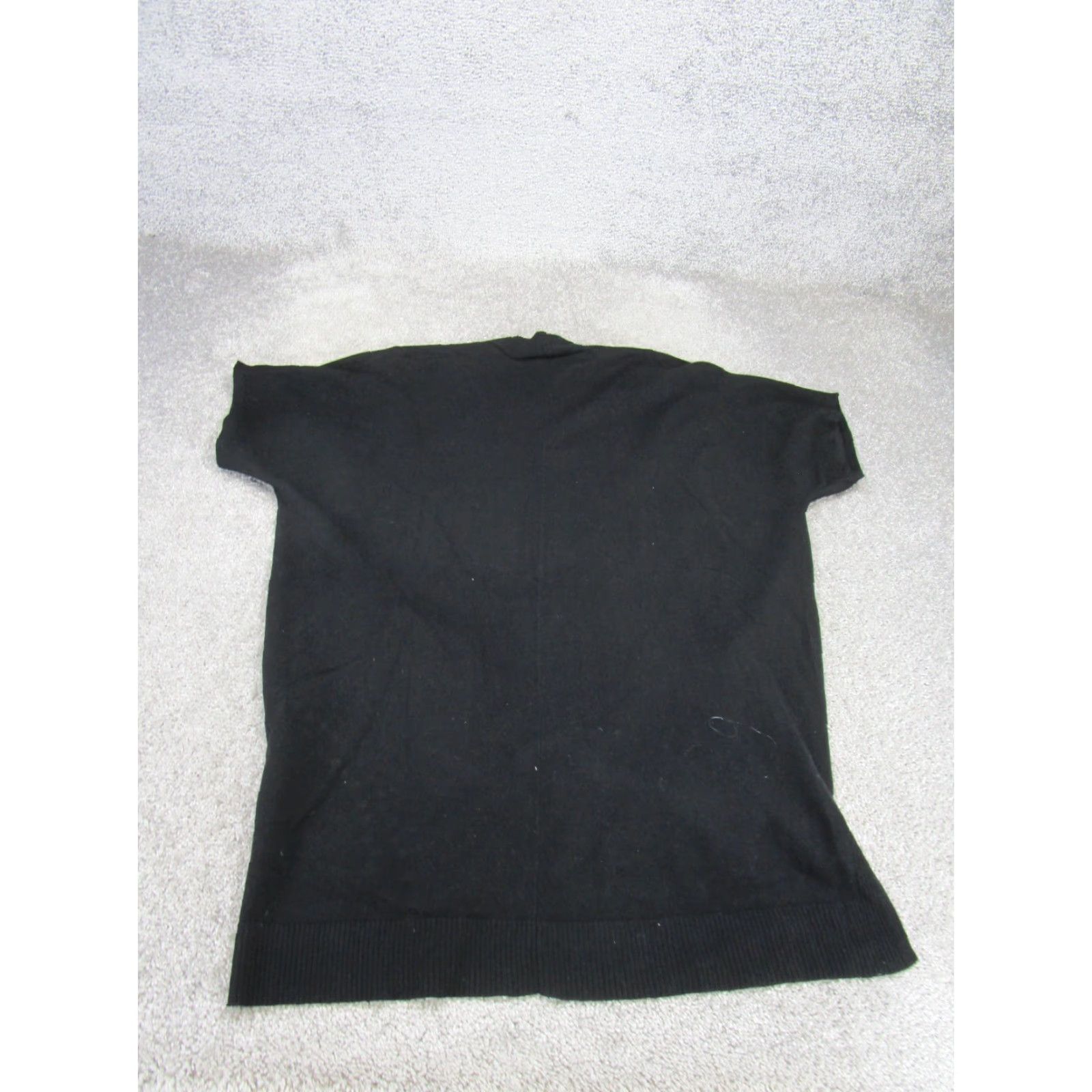 Vintage Chico'S Mindy Vest 1 Rib Detail Womens Sweater Black NEW Size XS / US 0-2 / IT 36-38 - 4 Thumbnail