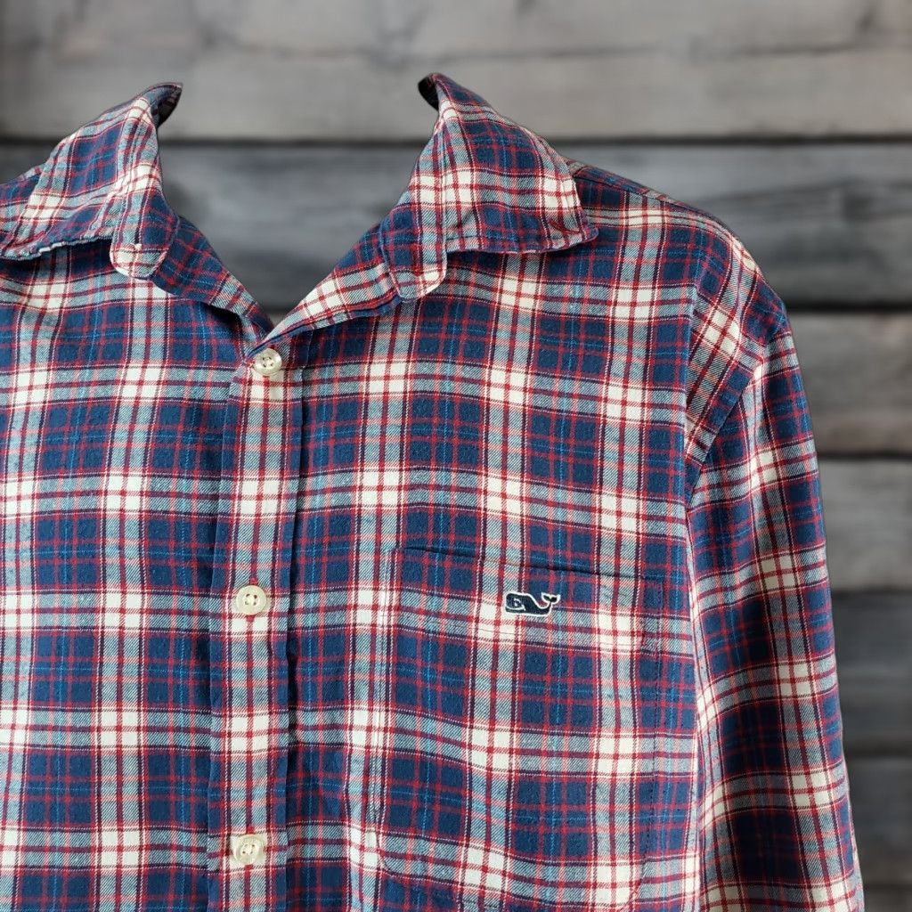 Vineyard Vines VINTAGE Vineyard Vines Mens Classic Fit Tucker Shirt L Red Plaid Shirt Men Tucker Shirt Mens L Red Plaid Size US L / EU 52-54 / 3 - 1 Thumbnail