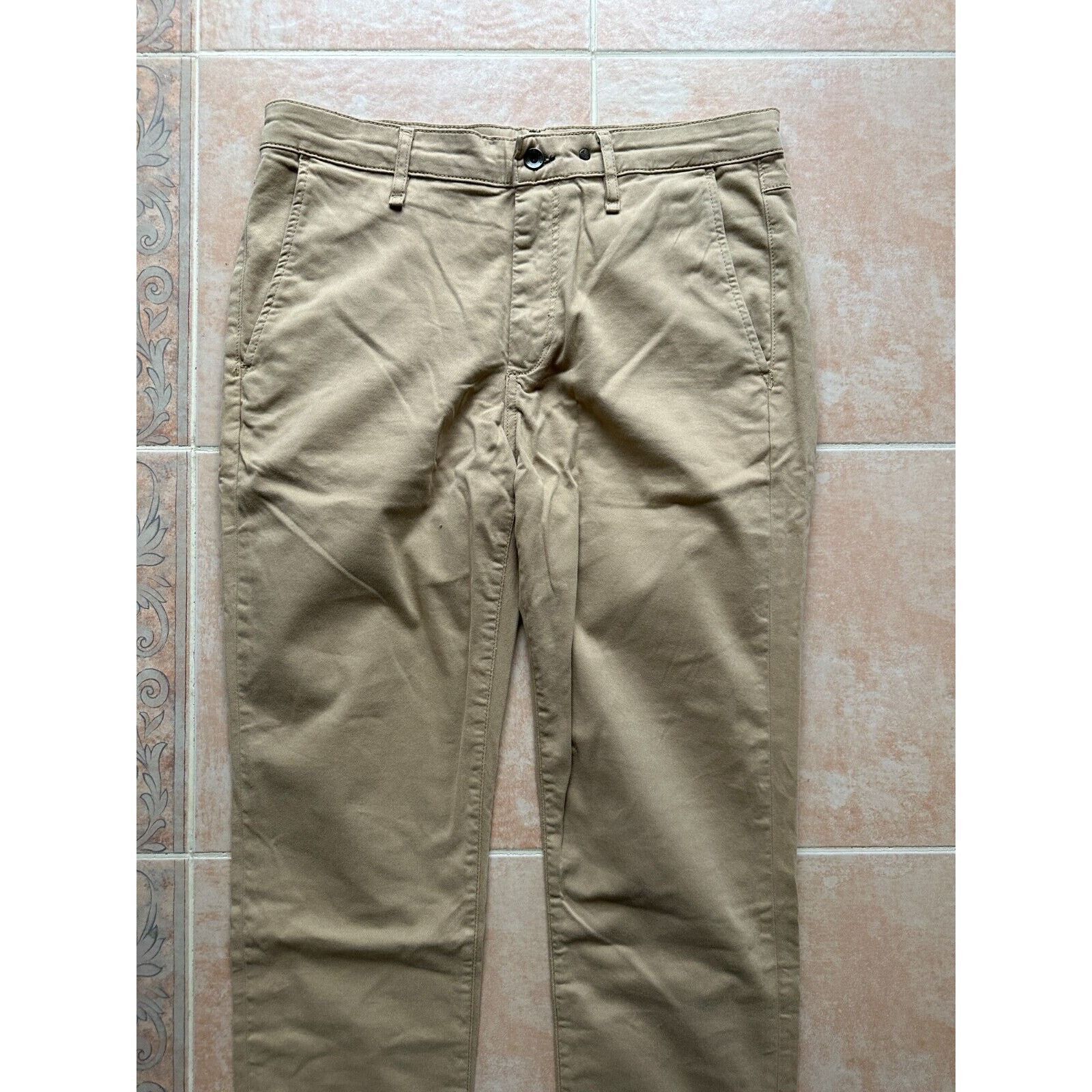 Rag & Bone Rag & Bone Fit Stretch Twill Chino Men 32 Cornstalk Pant Size US 32 / EU 48 - 3 Thumbnail