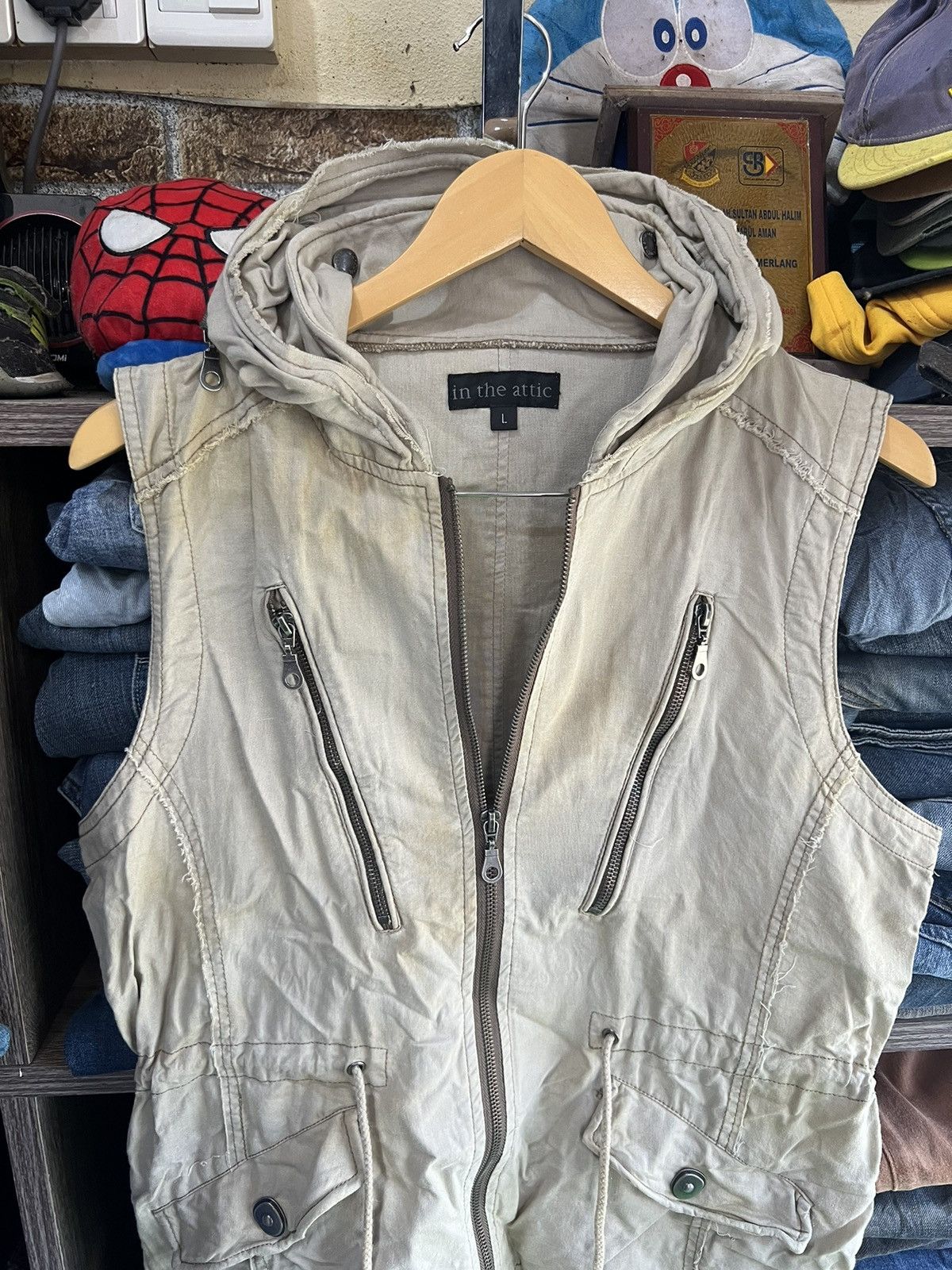 In The Attic 🔥Rare In The Attic Zipper Vest Size US S / EU 44-46 / 1 - 8 Thumbnail