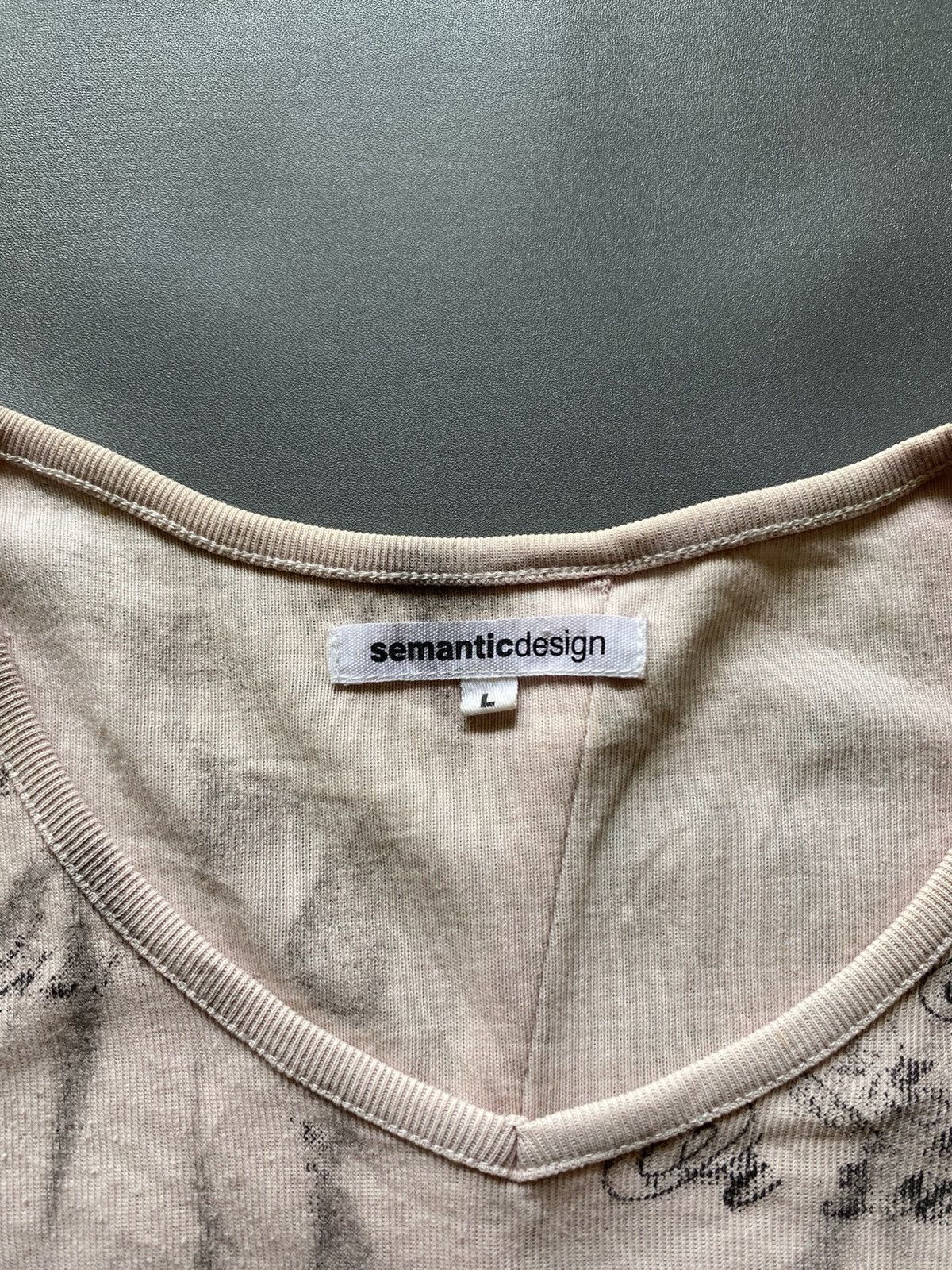 semanticdesign Smanticdesign Tshrit Poem Y2K Style Size US L / EU 52-54 / 3 - 3 Thumbnail